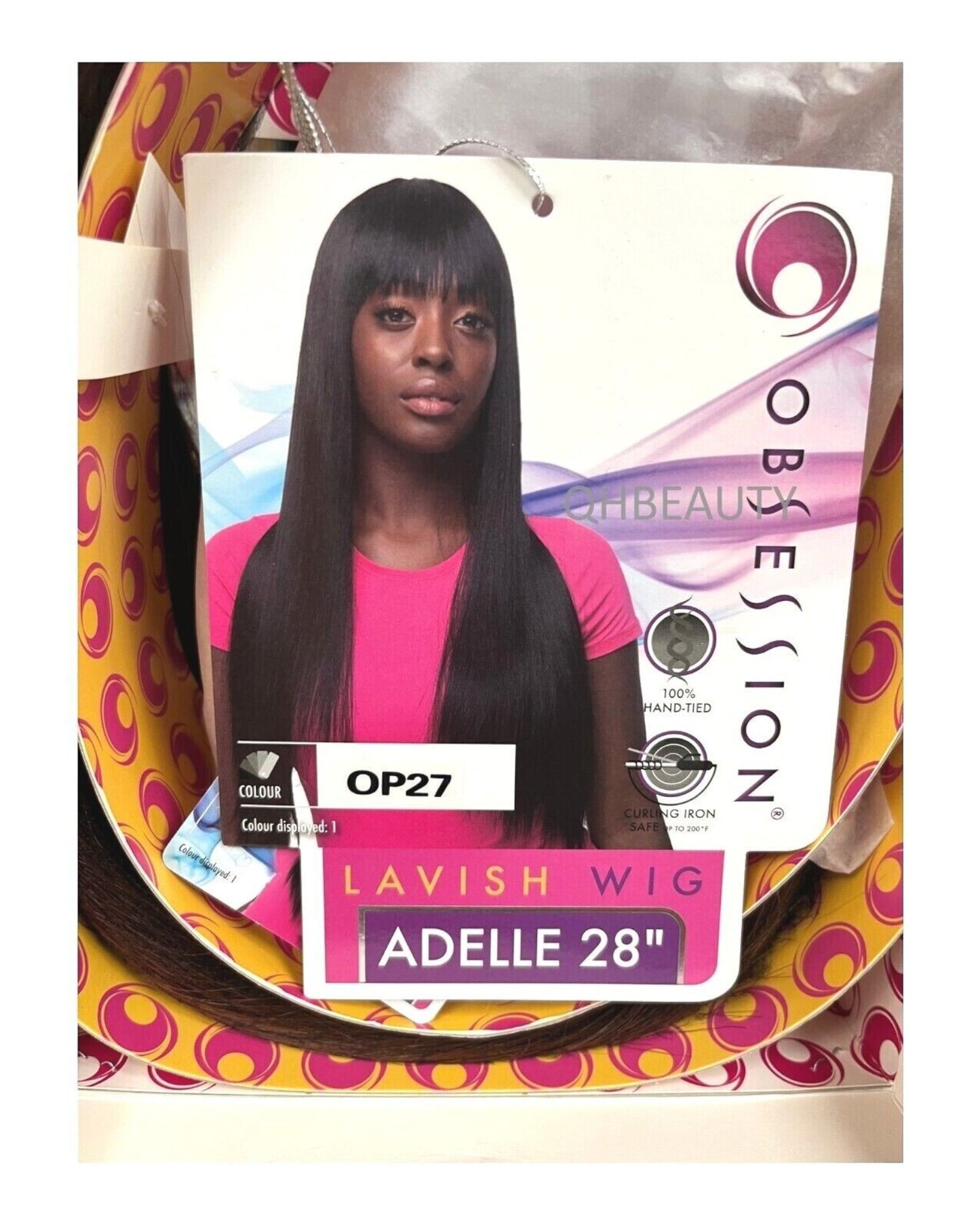 Obsession Synthetic Lavish Straight Long Hand Tied Hair Wig - ADELLE 28 INCHES
