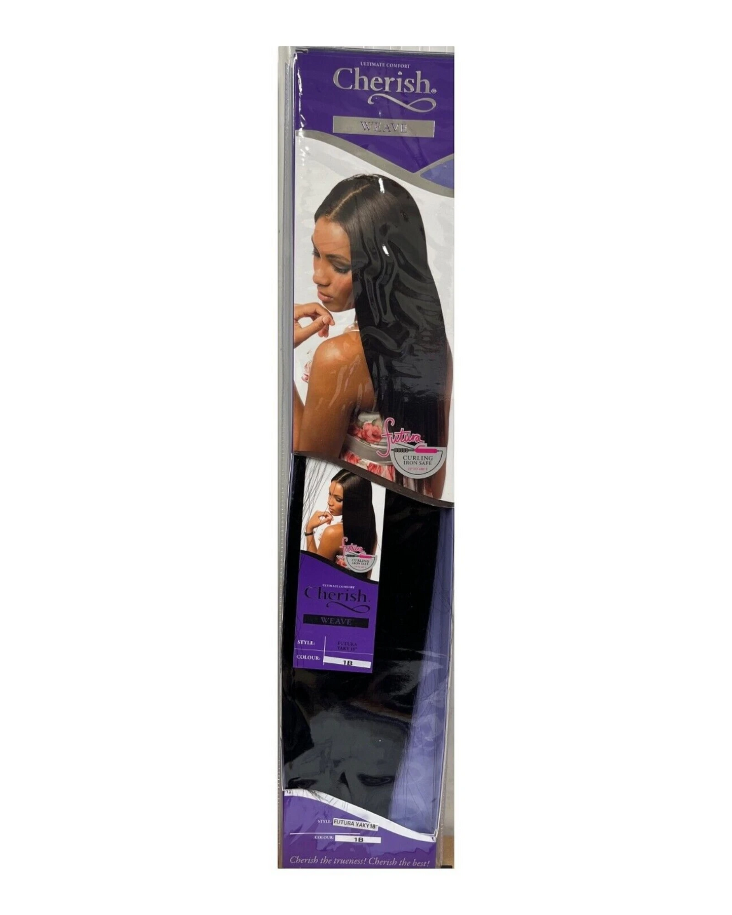 CHERISH SYNTHETIC LONG YAKI HAIR EXTENSION WEAVE - FUTURA YAKY 14 & 18 INCH