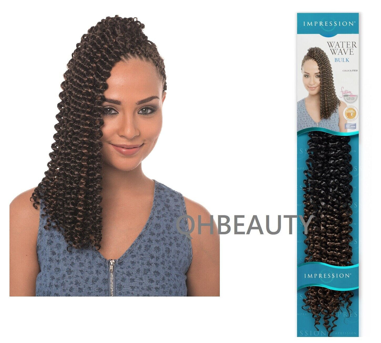 IMPRESSION SYNTHETIC HAIR EXTENSION BRAID - WATER WAVE 22'' ( FREETRESS COPY )
