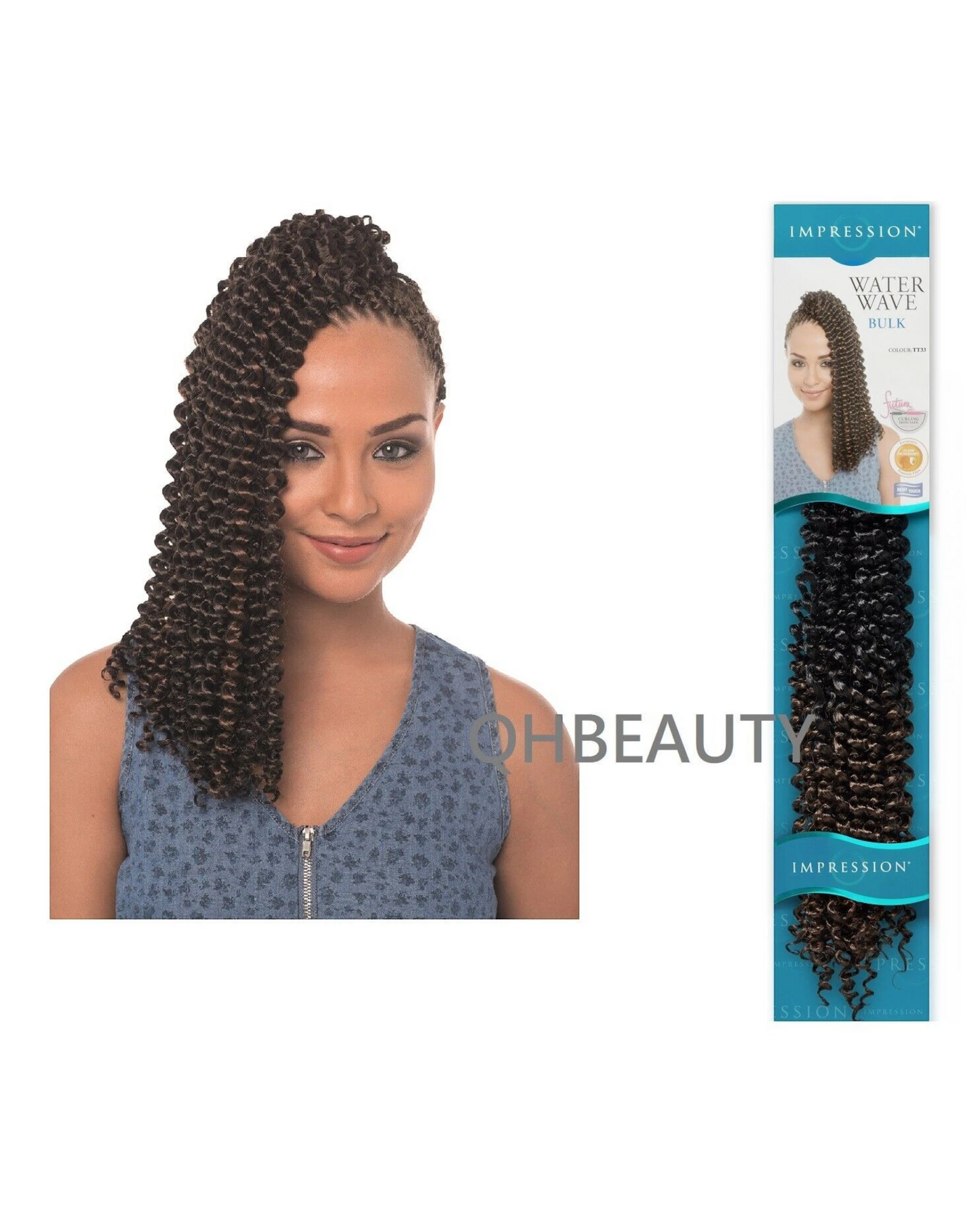 IMPRESSION SYNTHETIC HAIR EXTENSION BRAID - WATER WAVE 22''