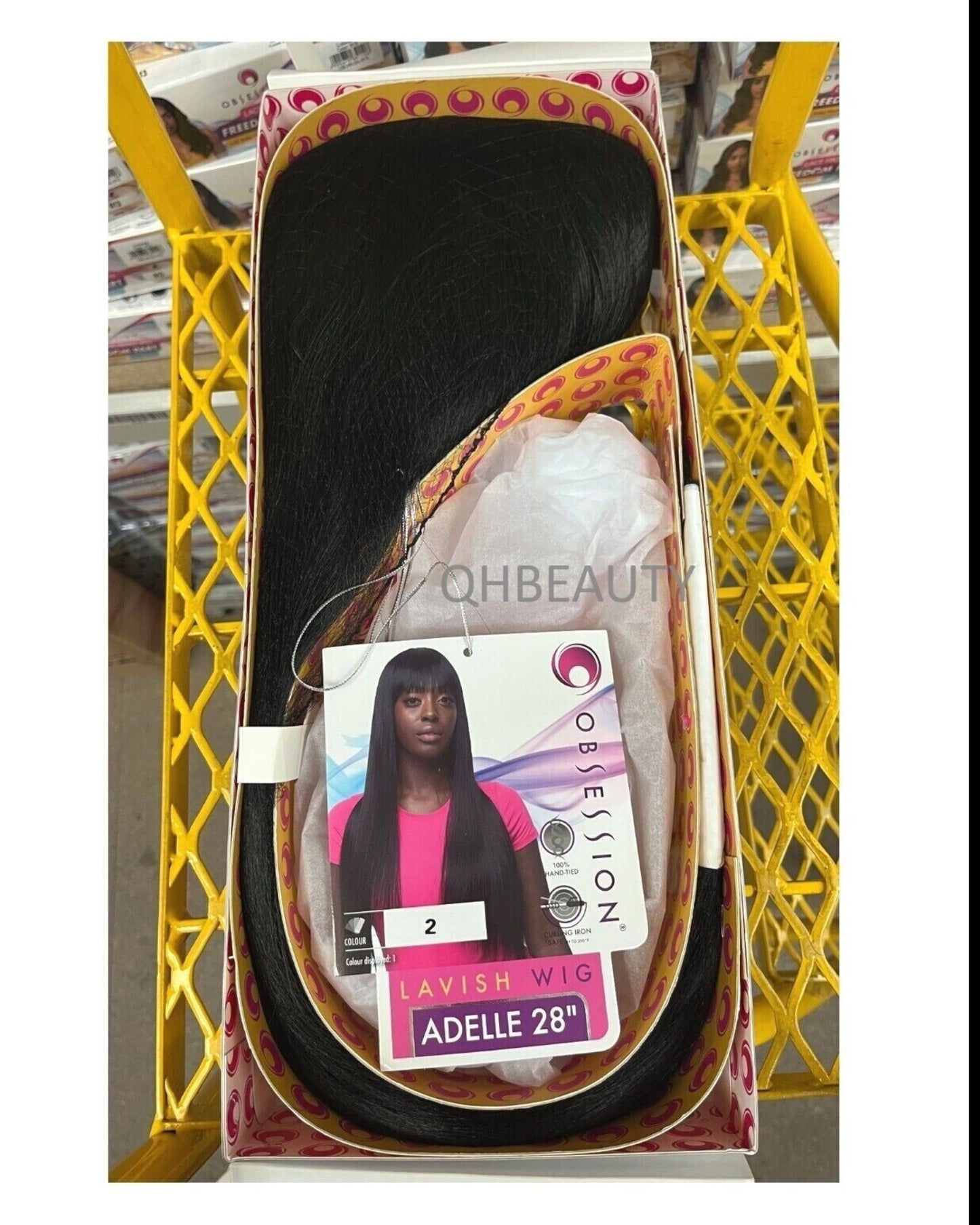 Obsession Synthetic Lavish Straight Long Hand Tied Hair Wig - ADELLE 28 INCHES