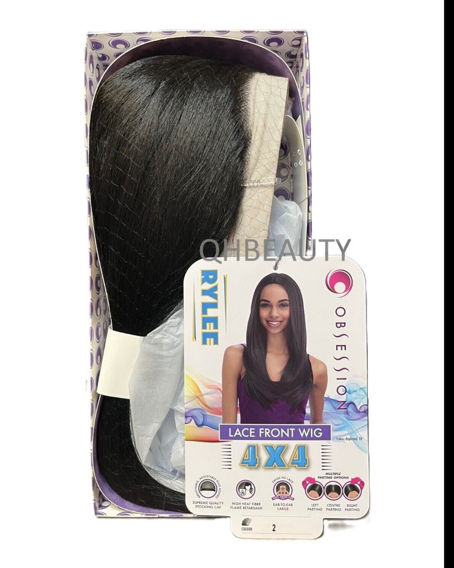 Obsession Synthetic Swiss HD 4x4 Lace Front Free Part Layered Hair Wig - RYLEE