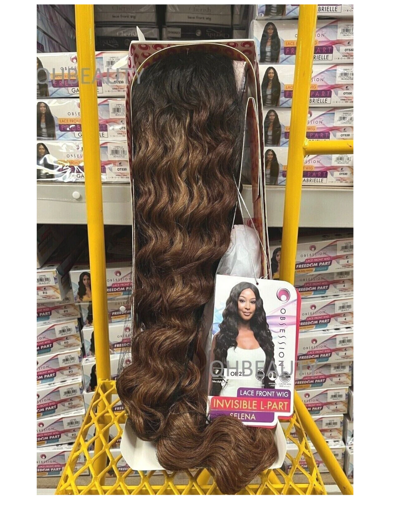 Obsession Synthetic Invisible Part Body Wave Curly Lace Front Hair Wig - SELENA