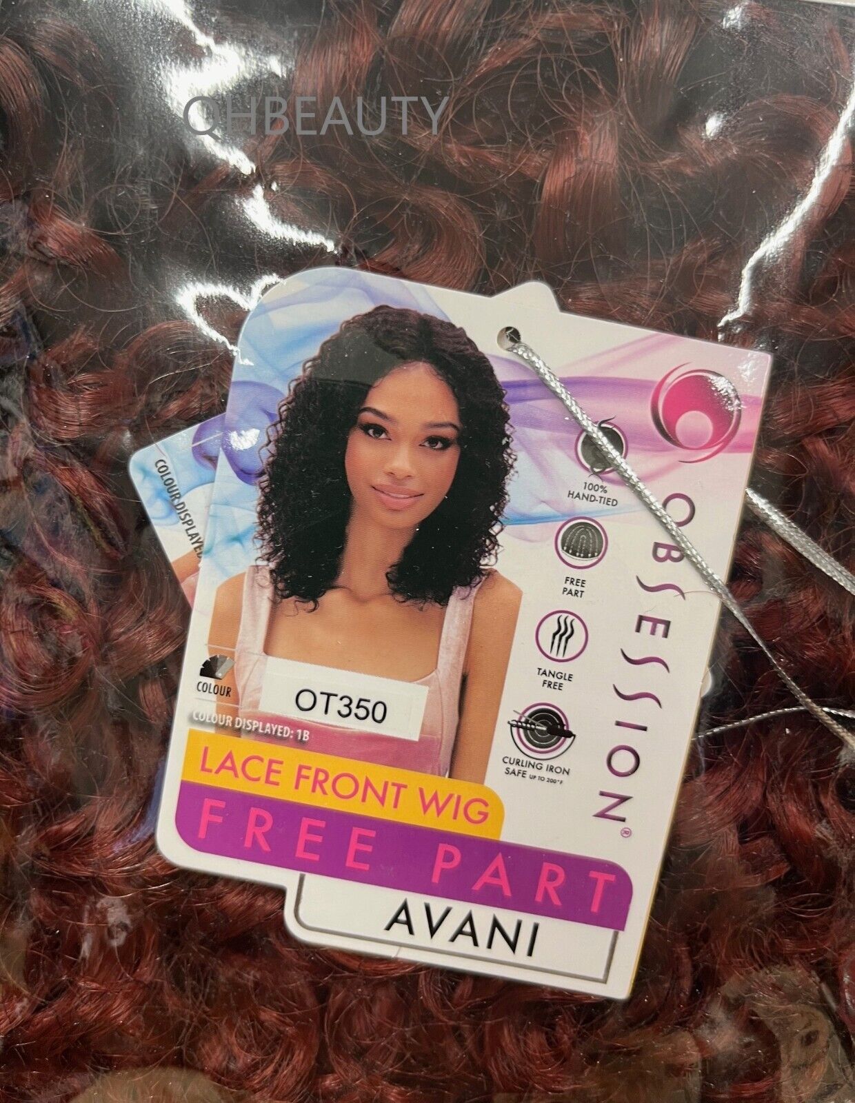 Obsession Synthetic Lace Front Free Part 100% Hand Tied Curly Hair Wig - AVANI