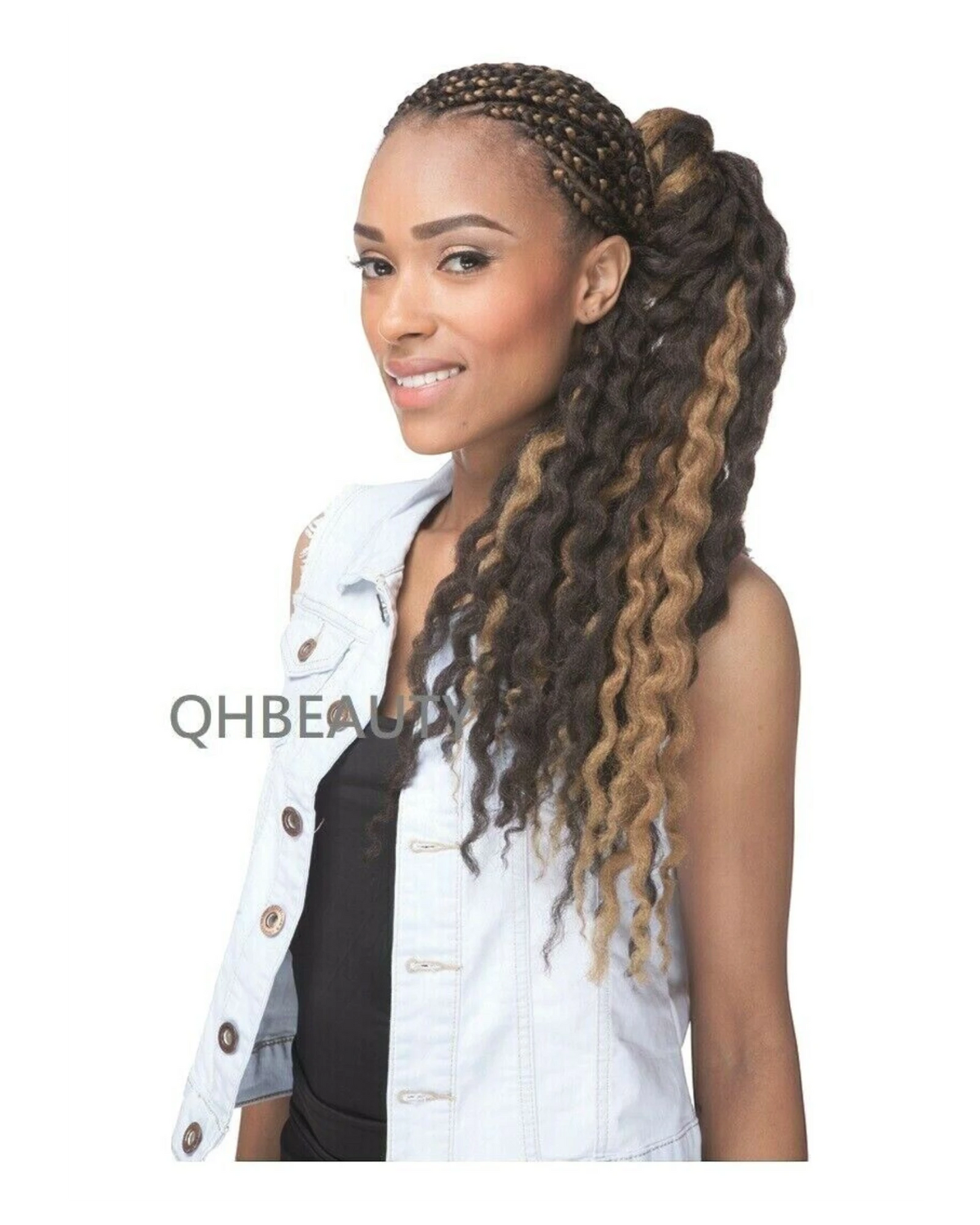 CHERISH SYNTHETIC CROCHET AFRO BULK HAIR EXTENSION BRAIDS - CRIMPY WAVE 22 INCH