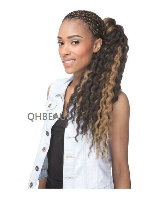 CHERISH SYNTHETIC CROCHET AFRO BULK HAIR EXTENSION BRAIDS - CRIMPY WAVE 22 INCH