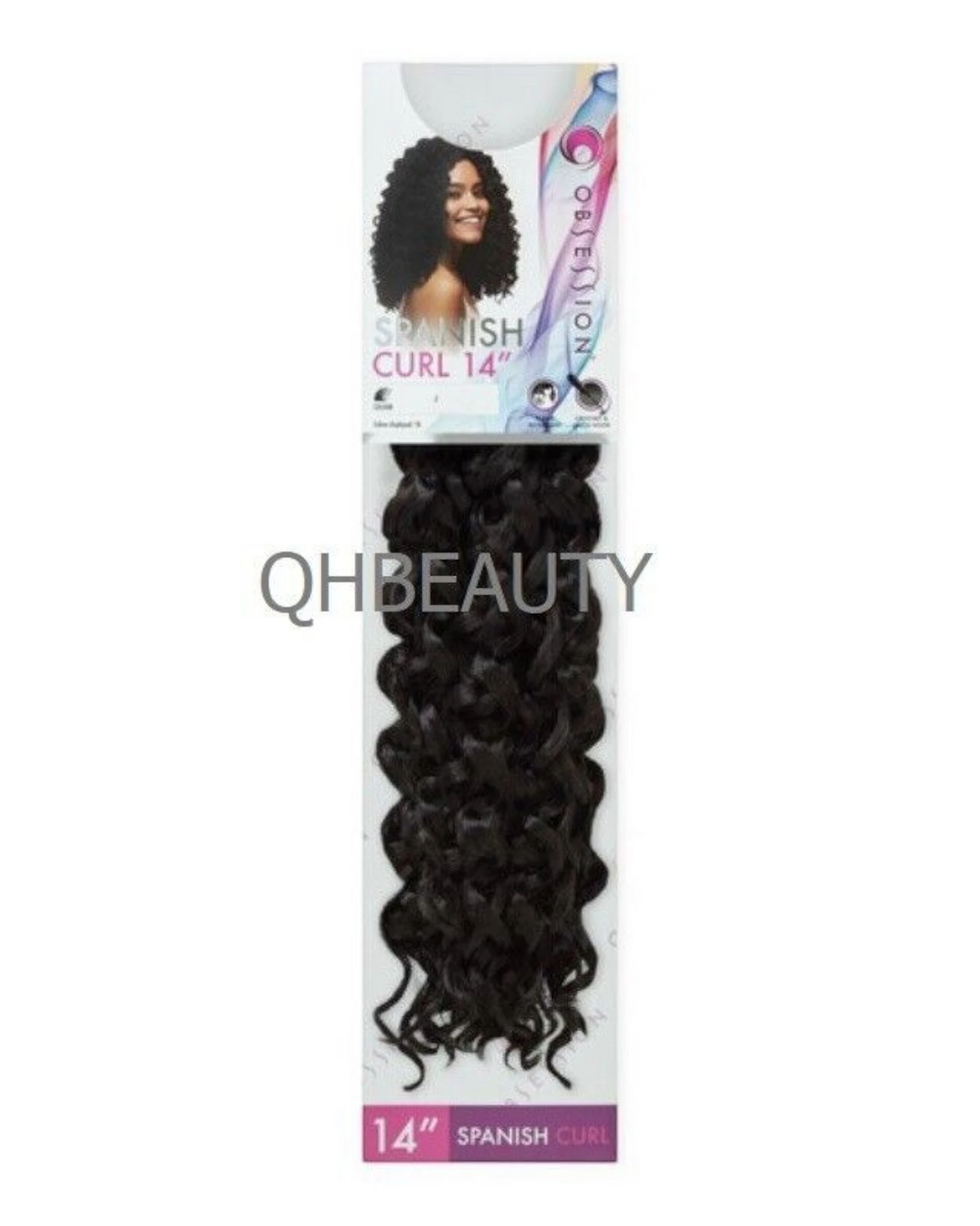 Obsession Synthetic Crochet Braid Curly Hair Extension - Spanish Curl 14 INCH