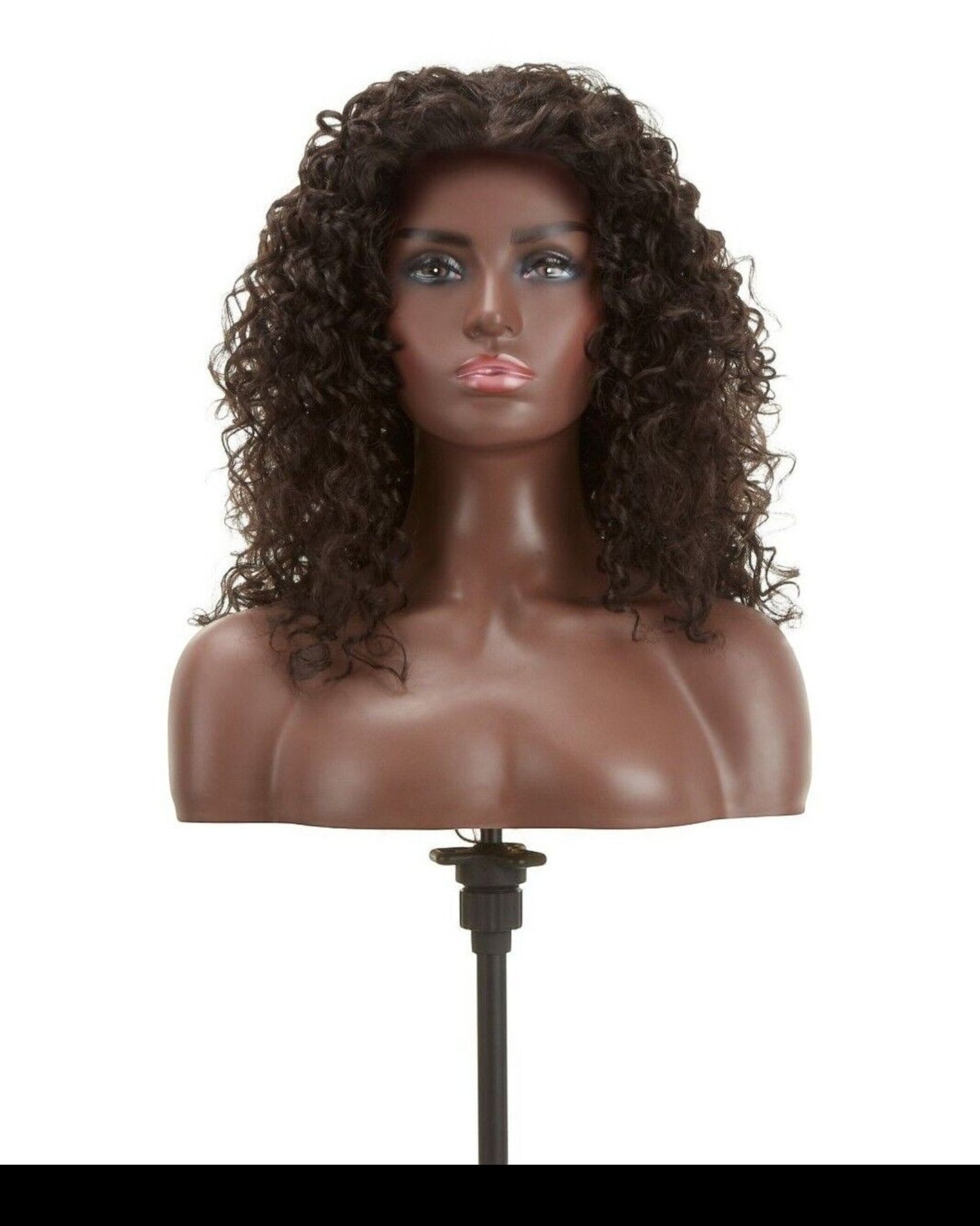Impression Synthetic Natural Hair Line Long Curly Lace L Part Hair Wig - Emma