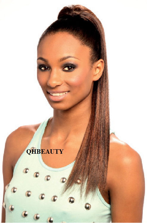 CHERISH SYNTHETIC DRAWSTRING  LONG HAIR PONYTAIL YAKY STRAIGHT 18 INCH