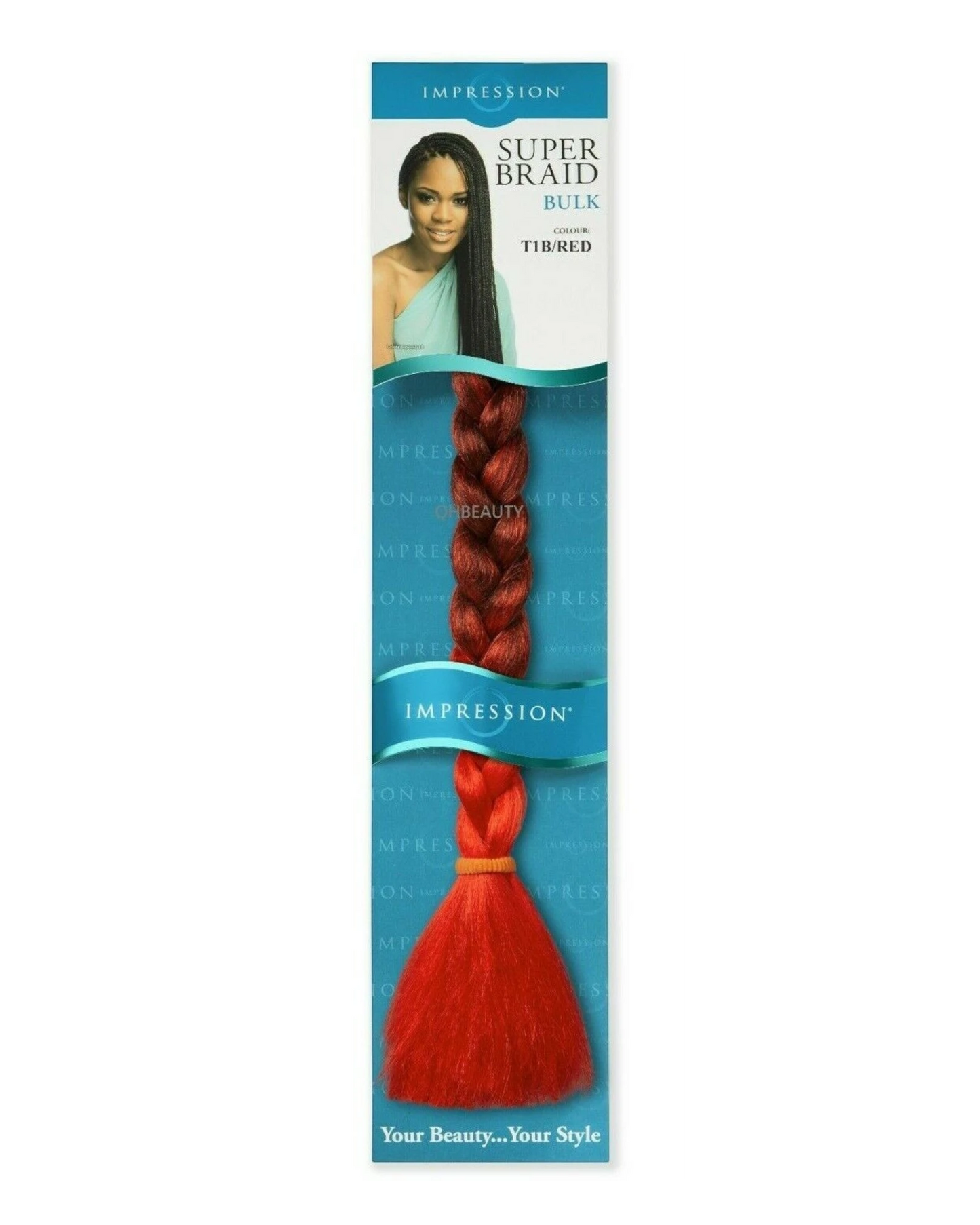 Impression Synthetic Natural Long Ultra Crochet Hair Extensions Super Braid 86"