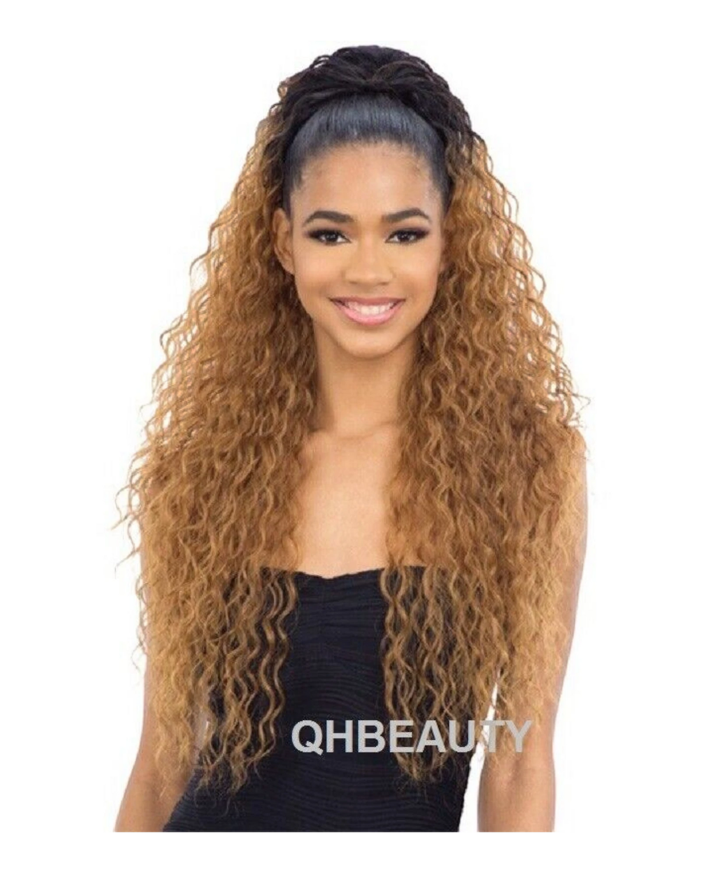 OBSESSION SYNTHETIC DRAWSTRING CURLY LONG HAIR PONYTAIL - BLOOM GIRL 20''  30''