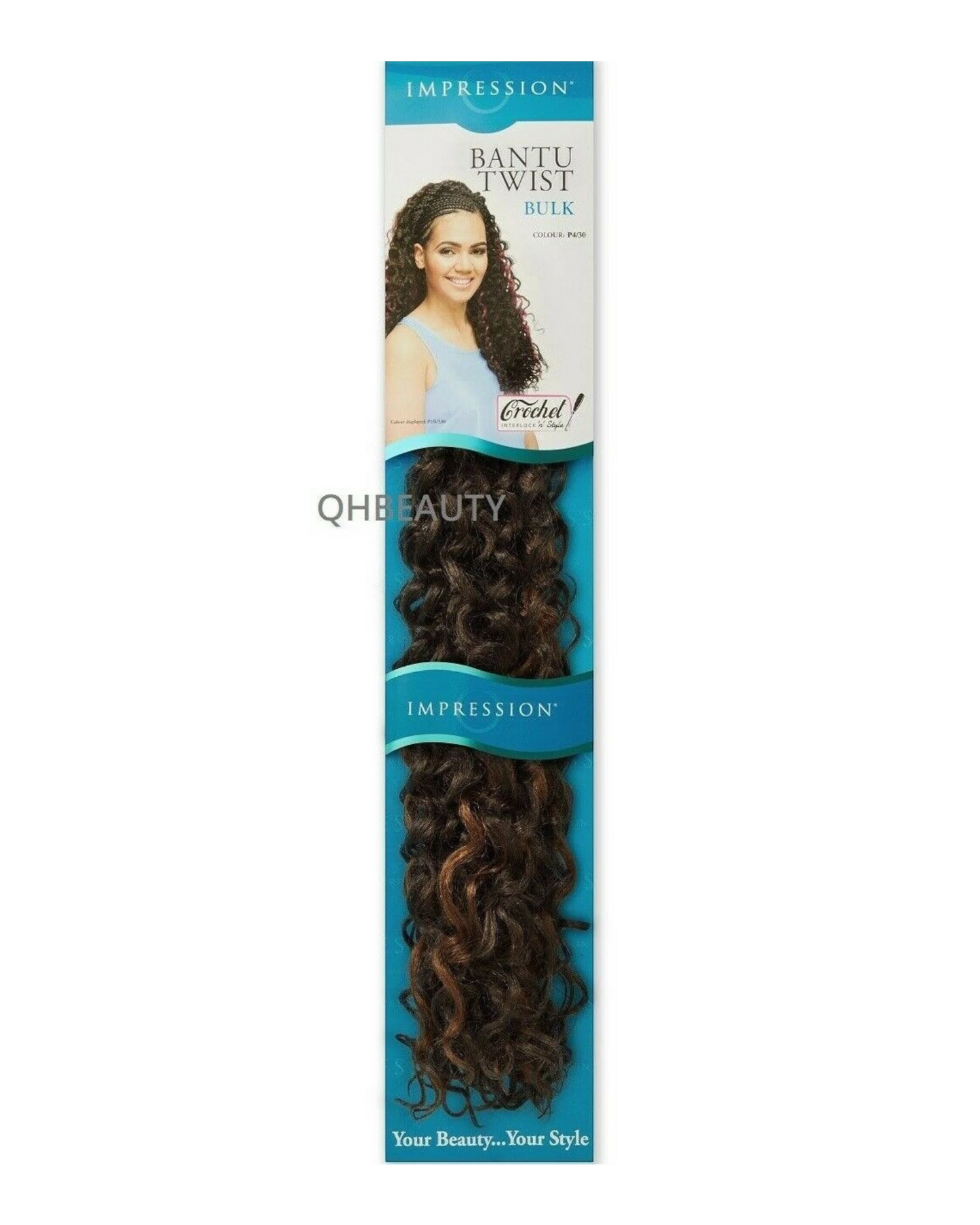 IMPRESSION SYNTHETIC CROCHET BRAIDS HAIR EXTENSIONS - BANTU TWIST BULK