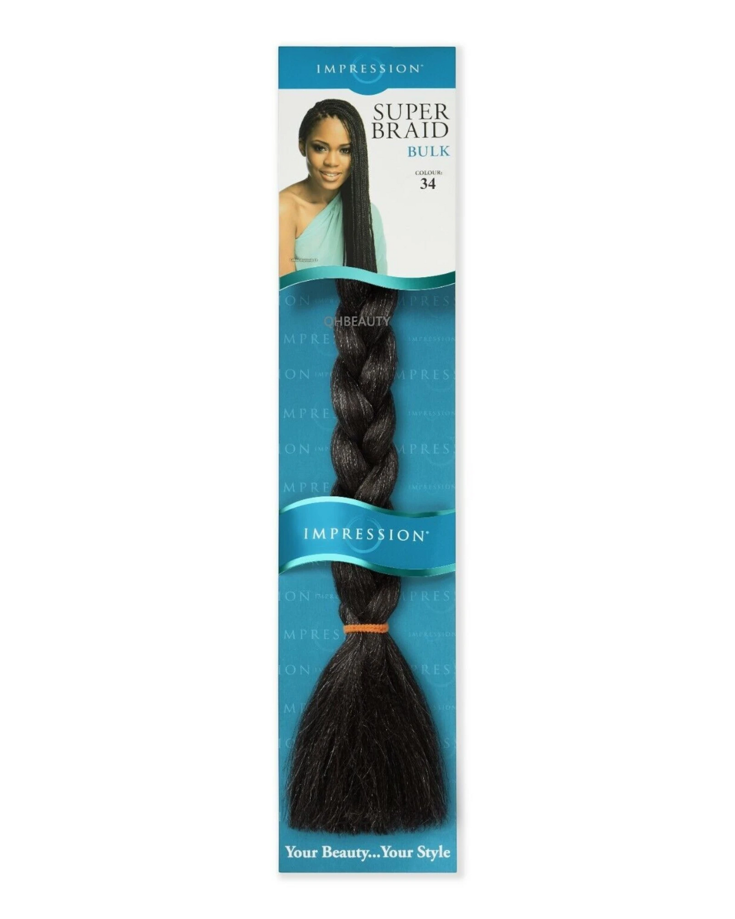 Impression Synthetic 3 X Bundle Pack Crochet Hair Extensions - Super Braid 52 "