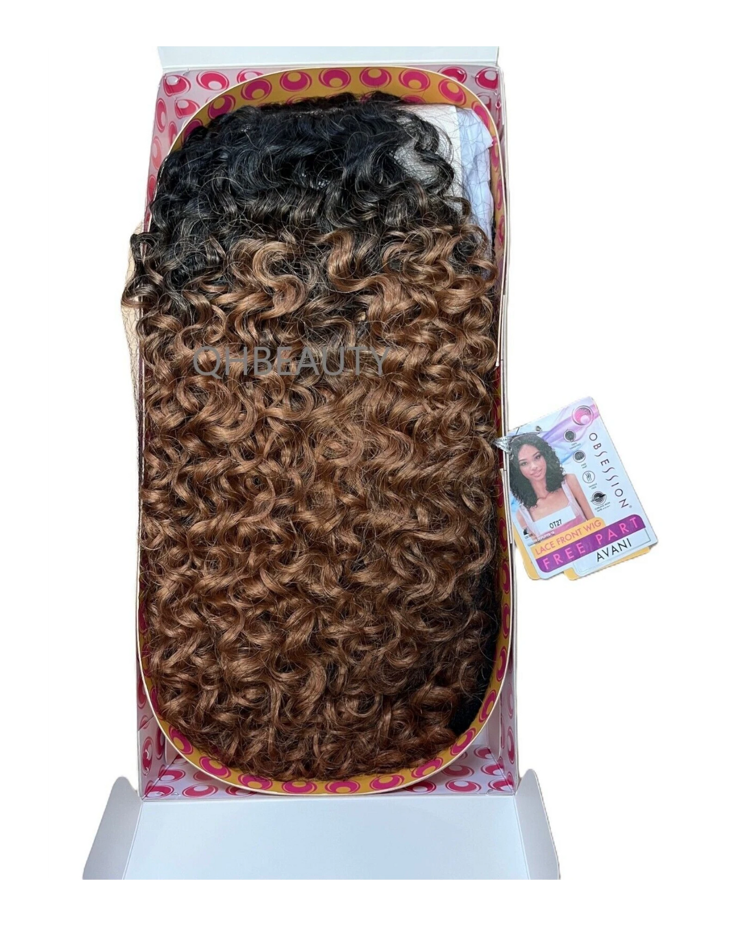 Obsession Synthetic Lace Front Free Part 100% Hand Tied Curly Hair Wig - AVANI