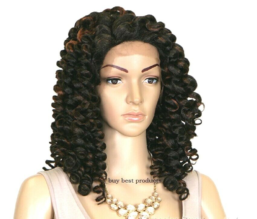 Freetress Equal Wand Curl Synthetic Curly Lace Front Hair Wig - Bubble Wand