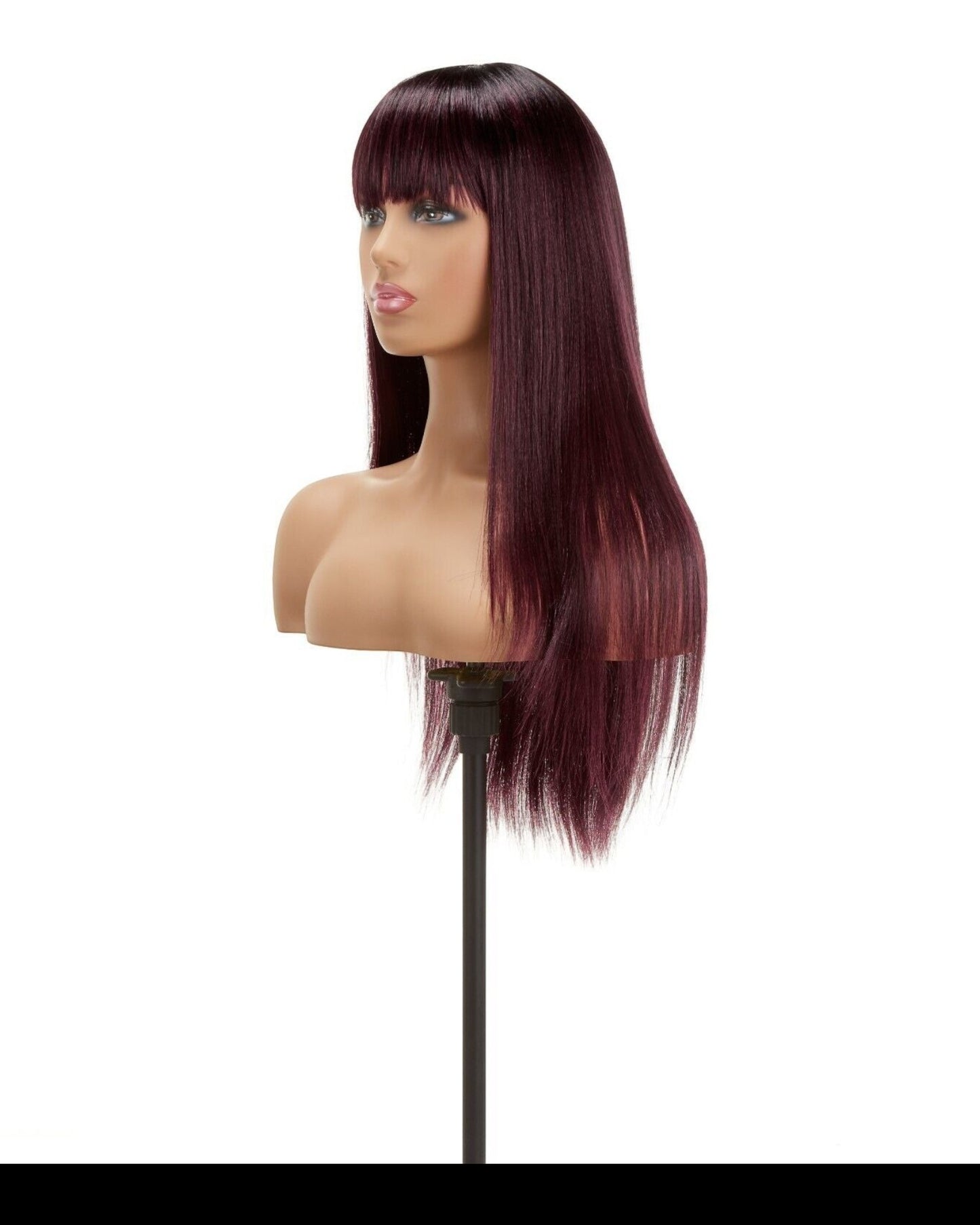 Impression Synthetic Hand Made Long Straight Bangs Hair Wig  Alexandra