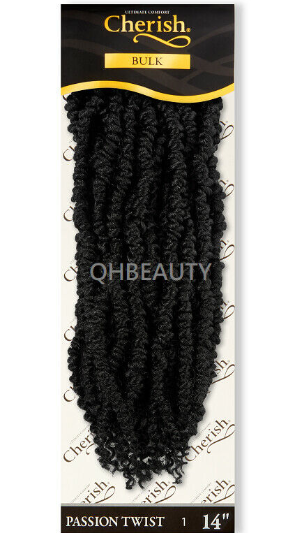 CHERISH SYNTHETIC PRE LOOPED BRAID CURLY HAIR EXTENSIONS - PASSION TWIST 14''