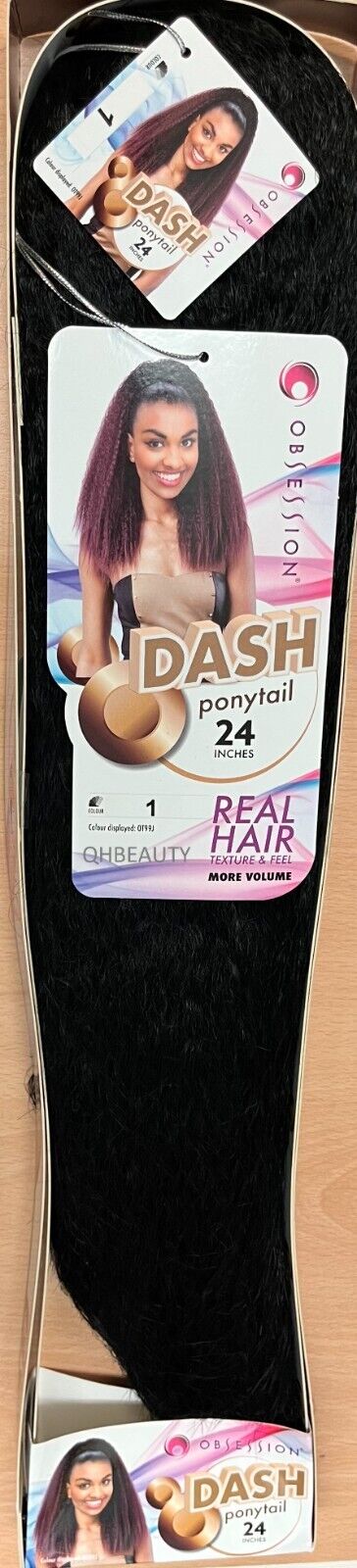 OBSESSION SYNTHETIC DRAWSTRING LONG CURLY WAVY  HAIR PONYTAIL - DASH 24"