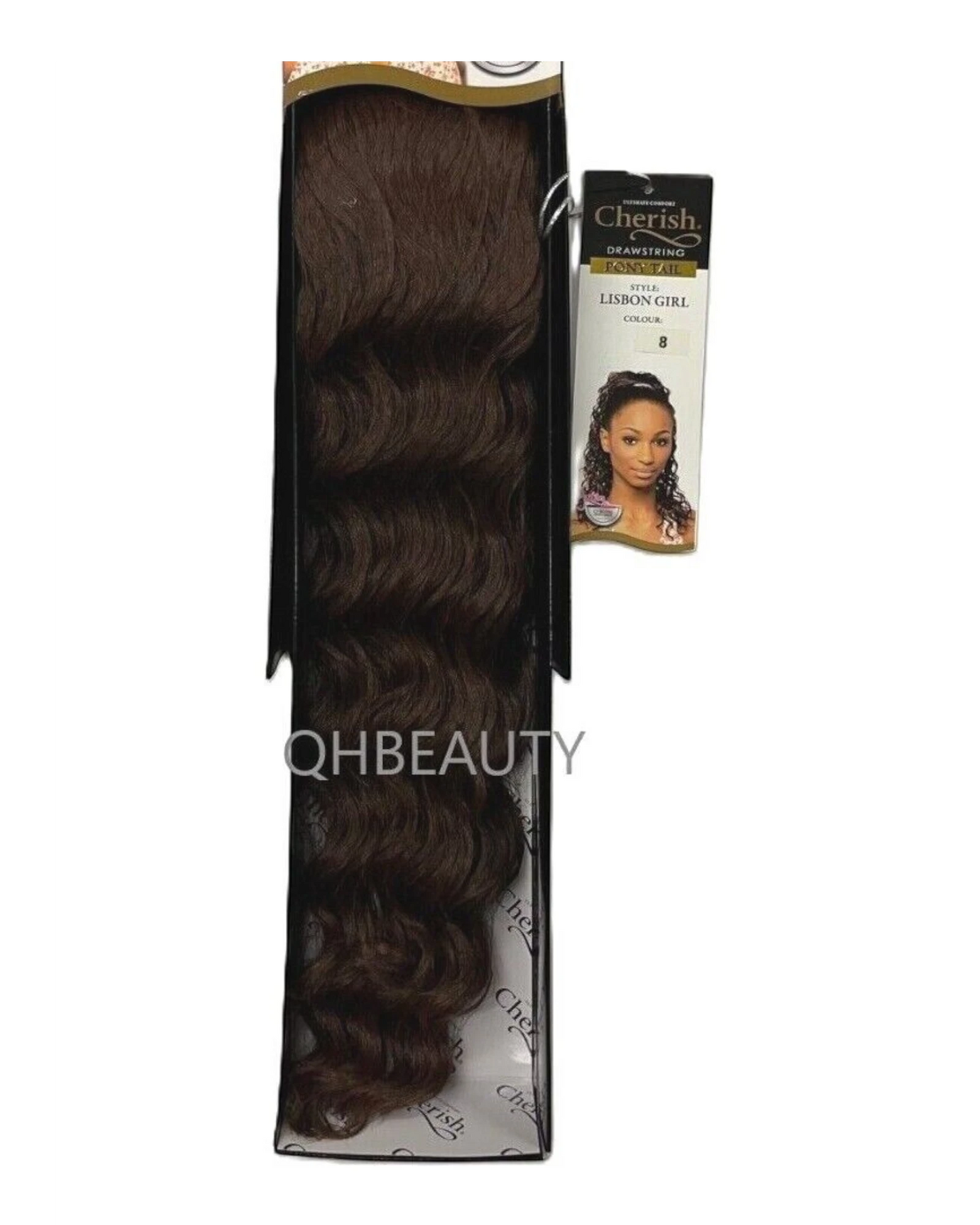 Cherish Synthetic Drawstring Curly Hair Extension Ponytail - Lisbon Girl