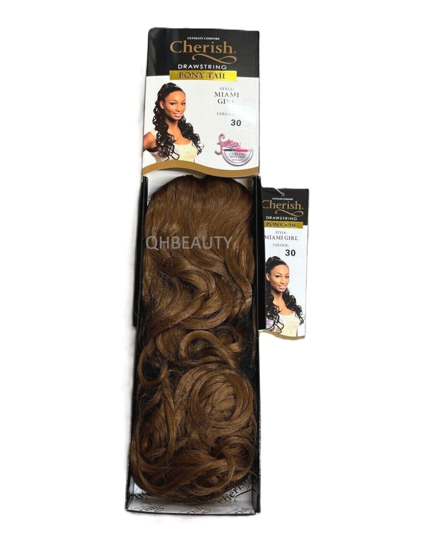 Cherish Synthetic Long Curly Drawstring Natural Hair Ponytail - Miami Girl