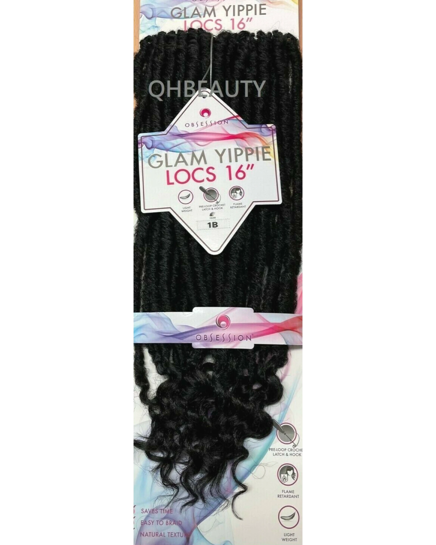 Obsession Synthetic Crochet Braid Hair Extension - Glam Yippie Locs 16 Inch