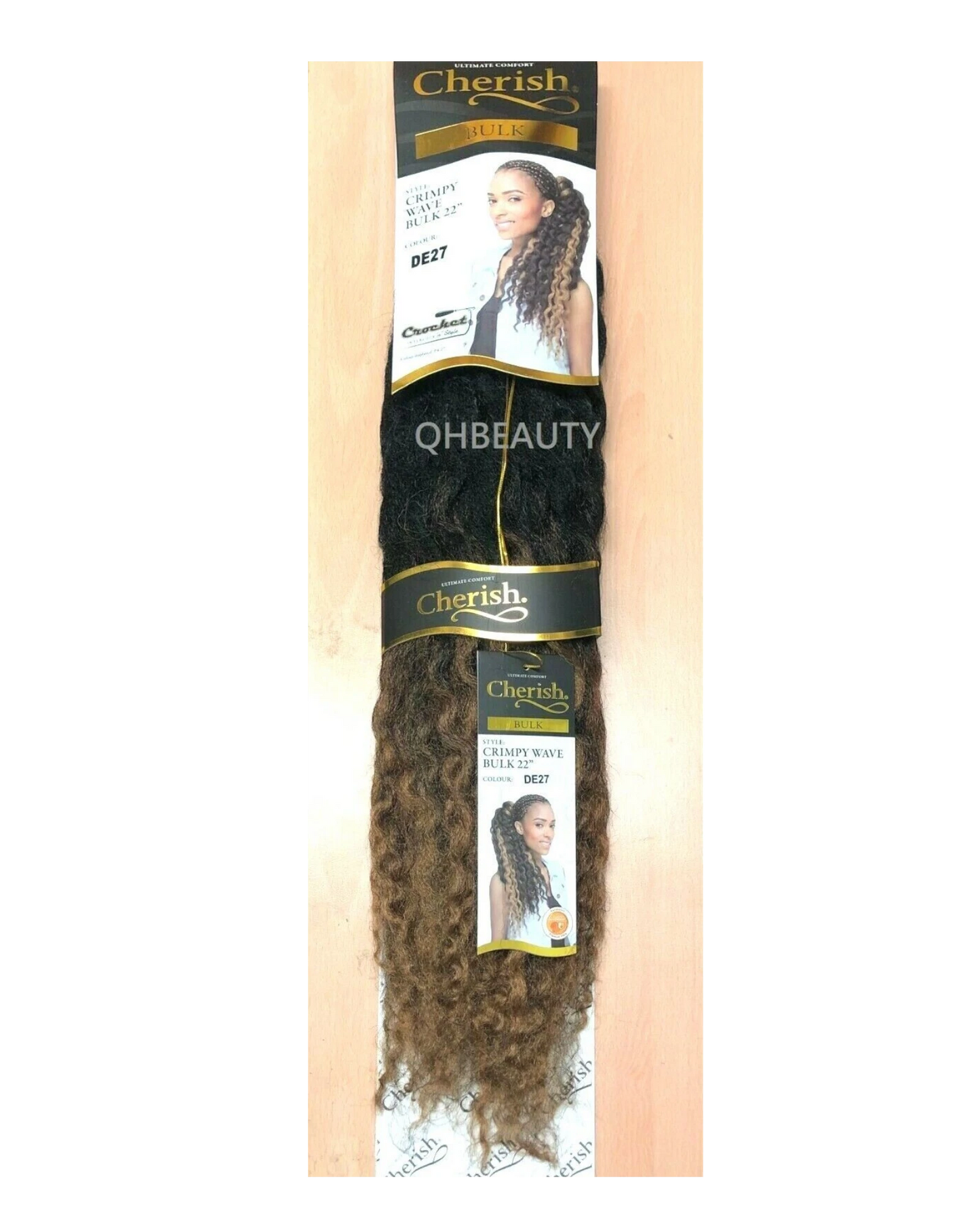 CHERISH SYNTHETIC CROCHET AFRO BULK HAIR EXTENSION BRAIDS - CRIMPY WAVE 22 INCH