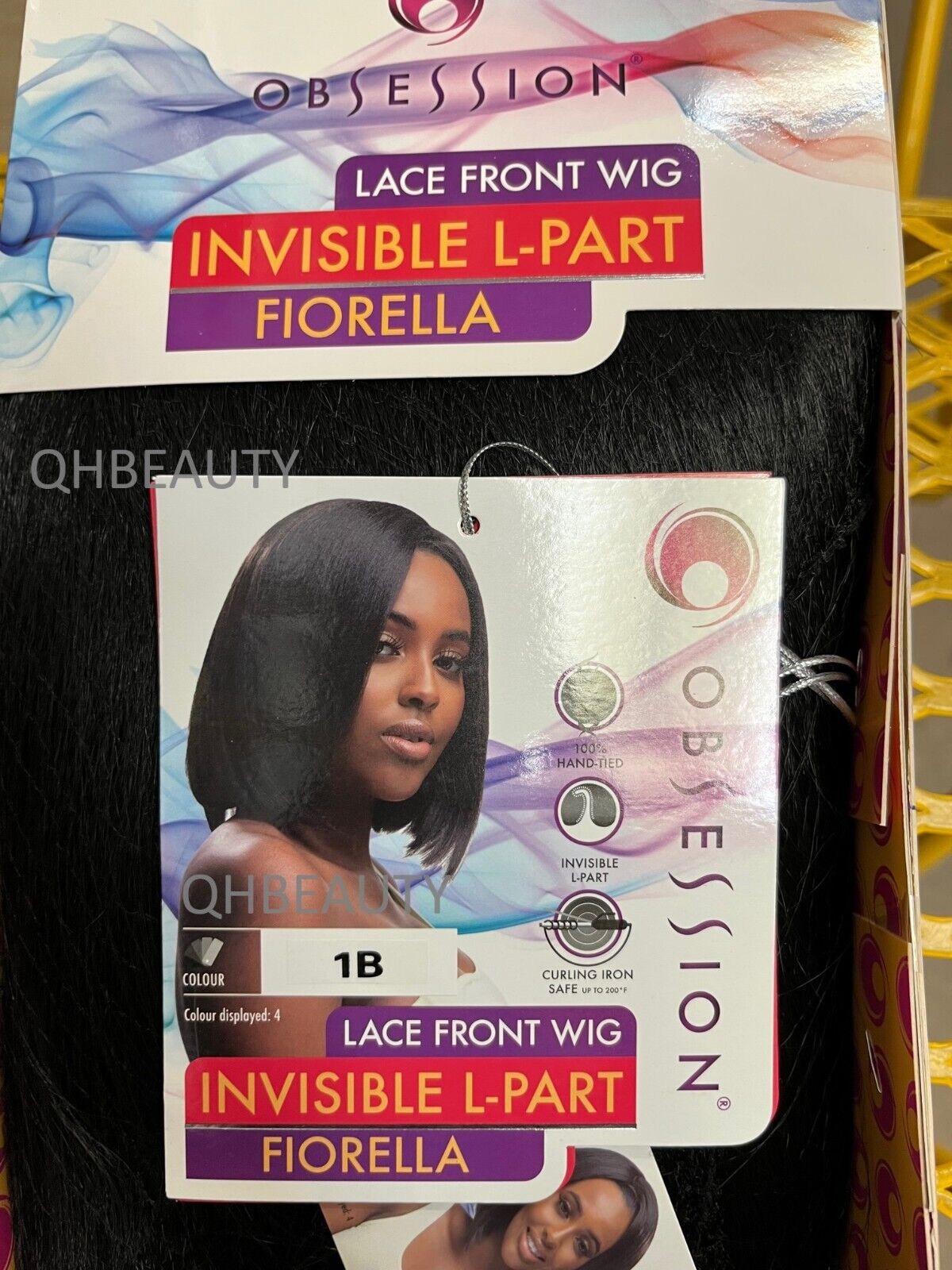 Obsession Synthetic Lace Front Free Part Hand Tied Straight Hair Wig - FIORELLA