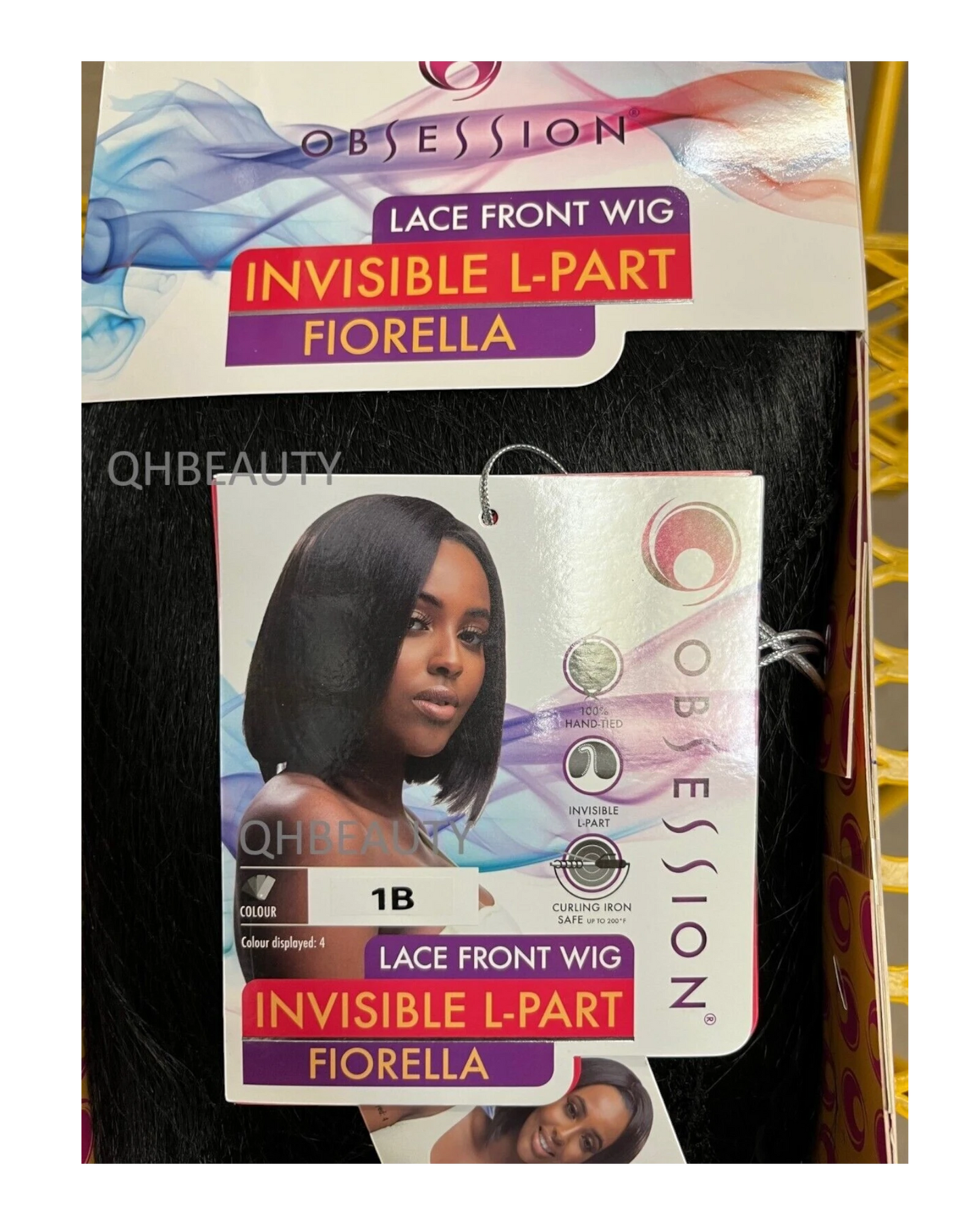 Obsession Synthetic Lace Front Free Part Hand Tied Straight Hair Wig - FIORELLA