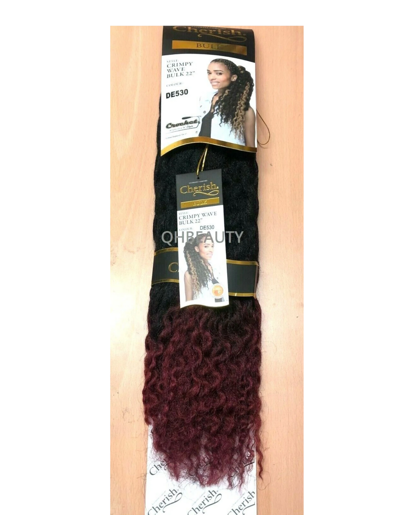 CHERISH SYNTHETIC CROCHET AFRO BULK HAIR EXTENSION BRAIDS - CRIMPY WAVE 22 INCH