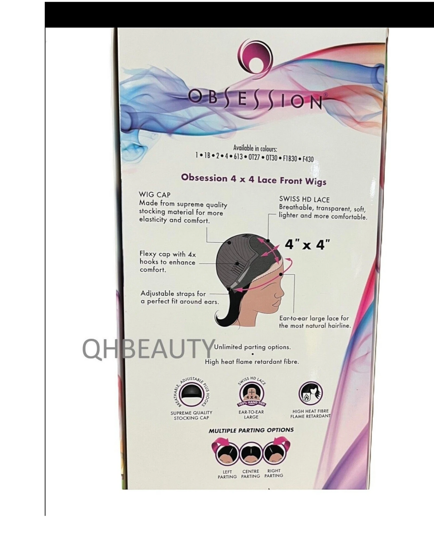 Obsession Synthetic Swiss HD 4x4 Lace Front Free Part Curly Hair Wig - JASMINE