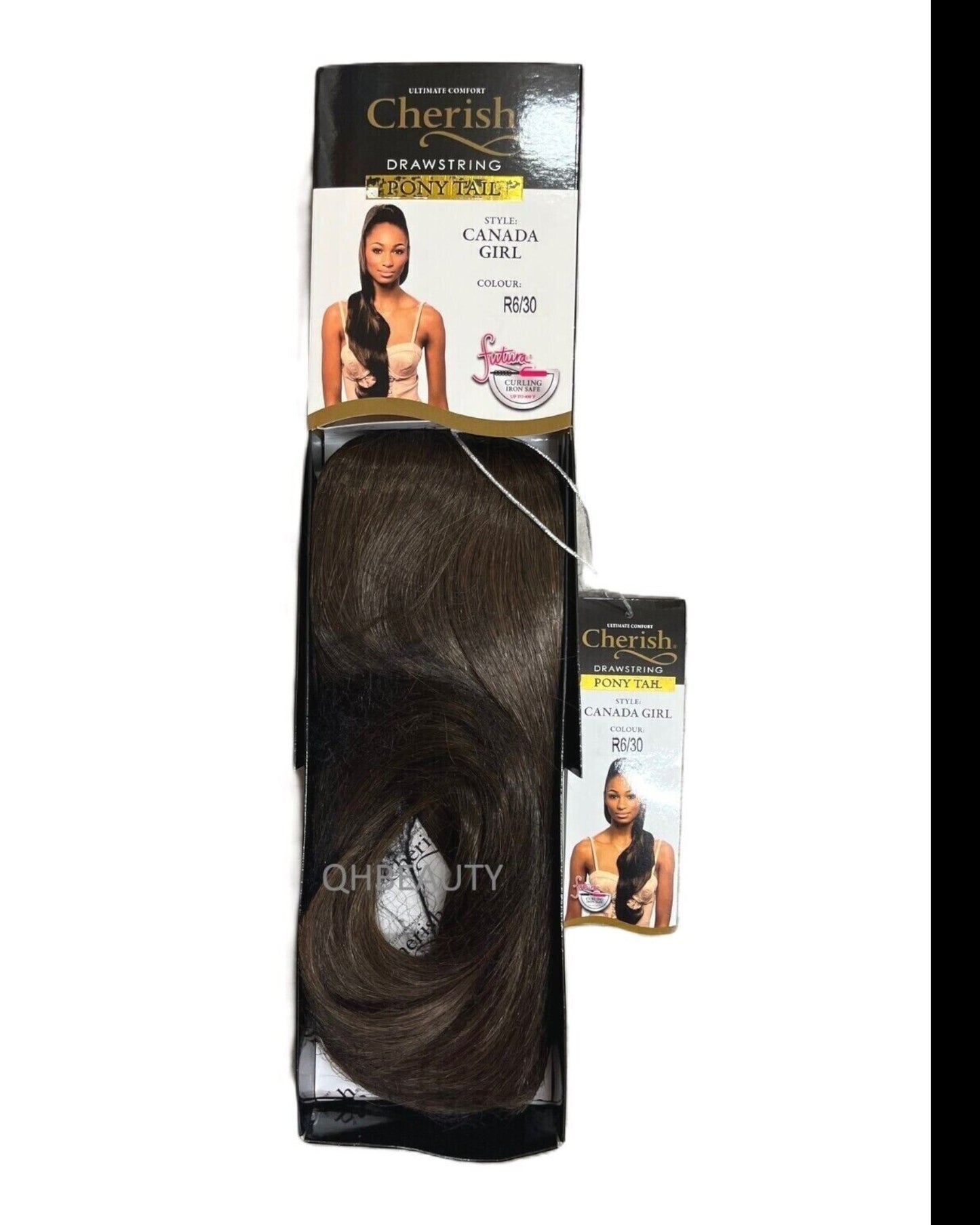 Cherish Synthetic Drawstring Long Curly Wavy Hair Ponytail - Canada Girl