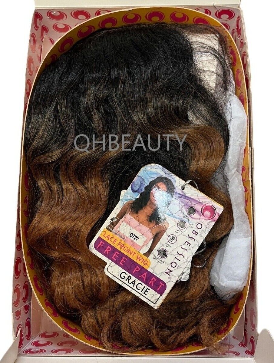 Obsession Synthetic Lace Front Free Part 100% Hand Tied Curly Hair Wig - GRACIE