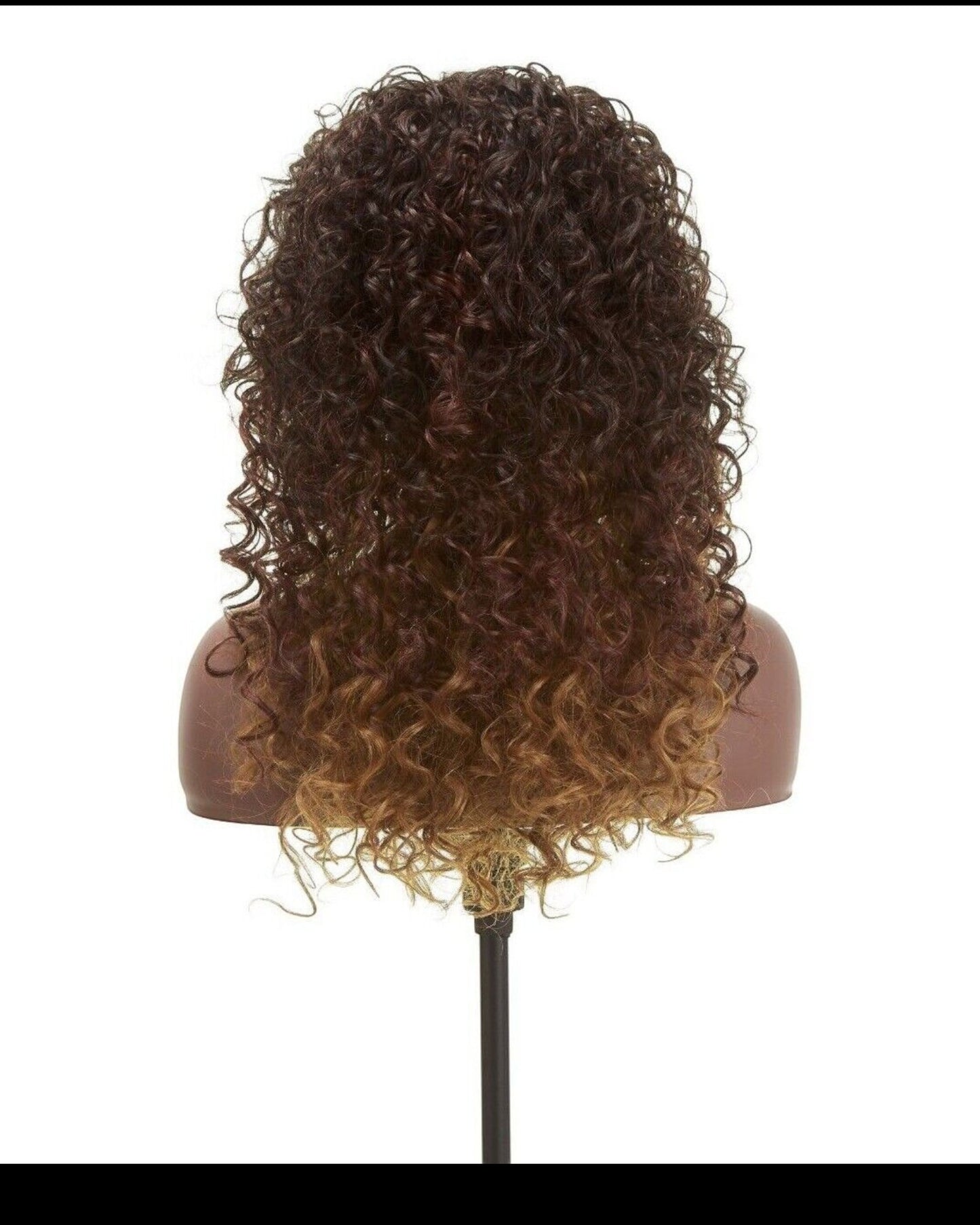 Impression Synthetic Natural Hair Line Long Curly Lace L Part Hair Wig - Emma