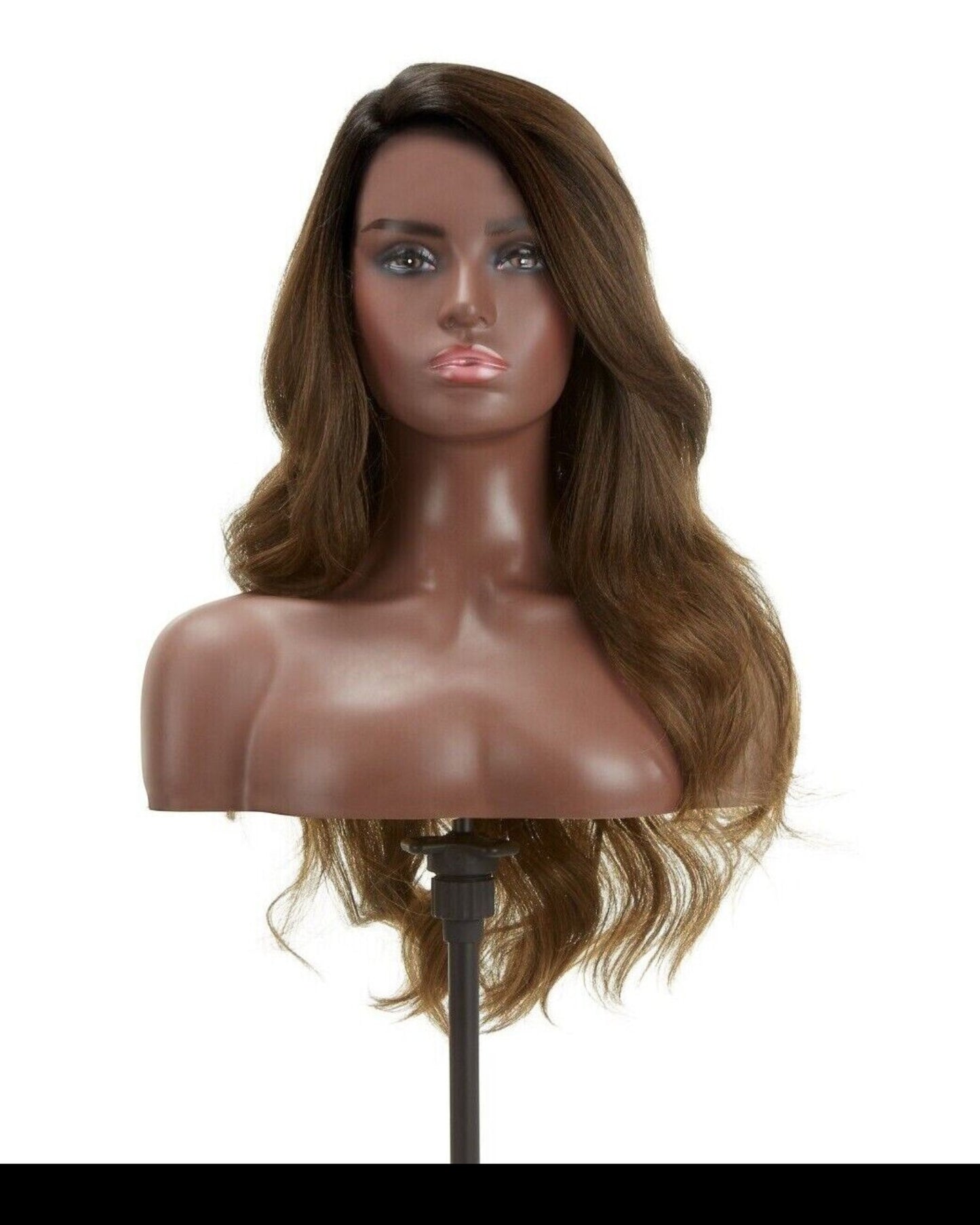 Impression Synthetic Invisible L Part Lace Curly Long Hair Wig - Daisy