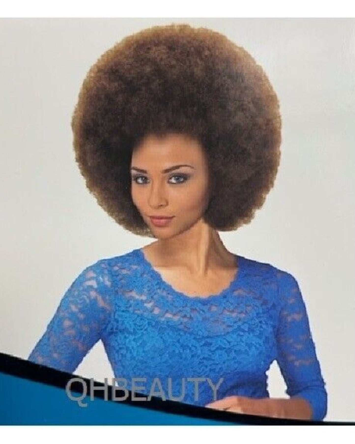 Impression Synthetic Hand Made Cuban Afro Curl Style Hair Wig - AFRO