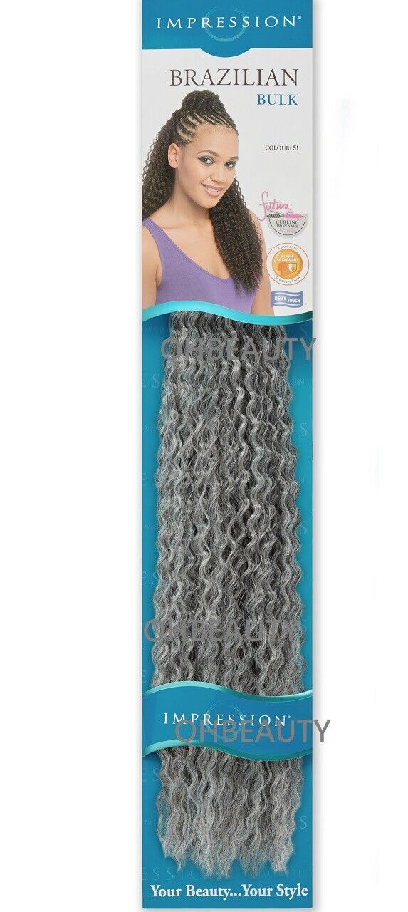 IMPRESSION SYNTHETIC CROCHET LONG HAIR EXTENSION BRAIDS - BRAZILIAN 20 INCH