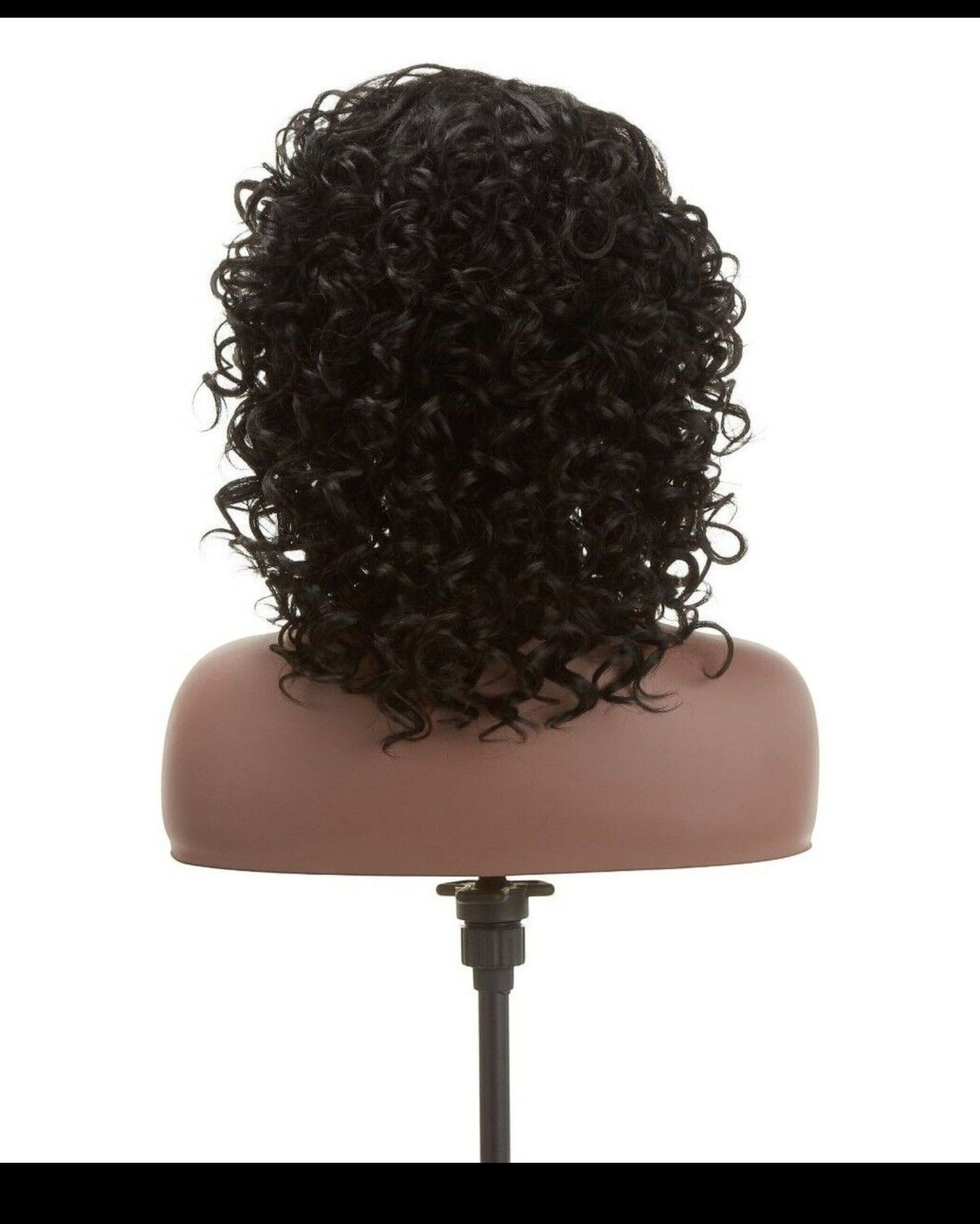 Impression Synthetic Hand Made Invisible L Part Curly Hair Lace Wig - MIA