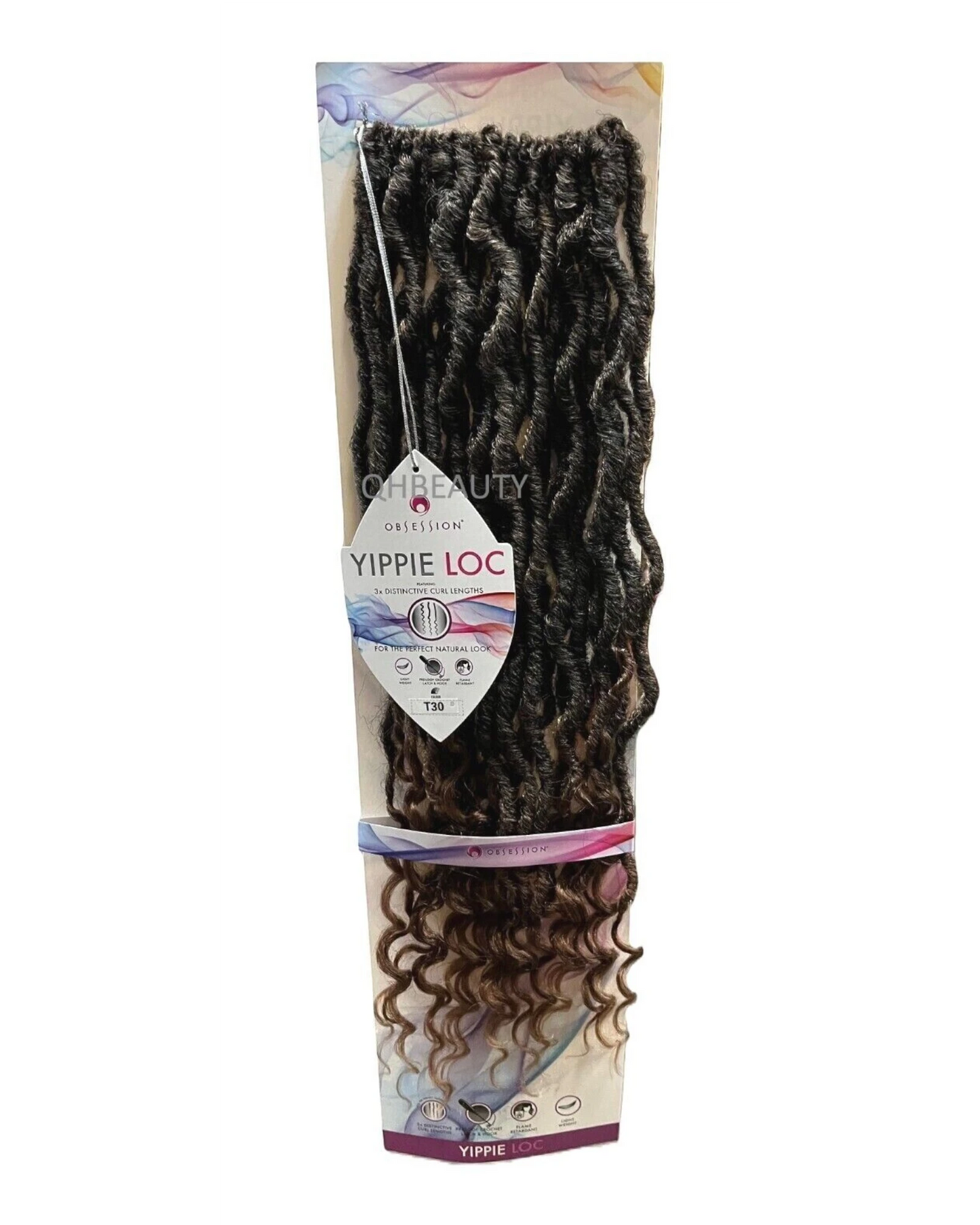 Obsession Synthetic Crochet Long Curly Braid Hair Extension - Yippie Loc