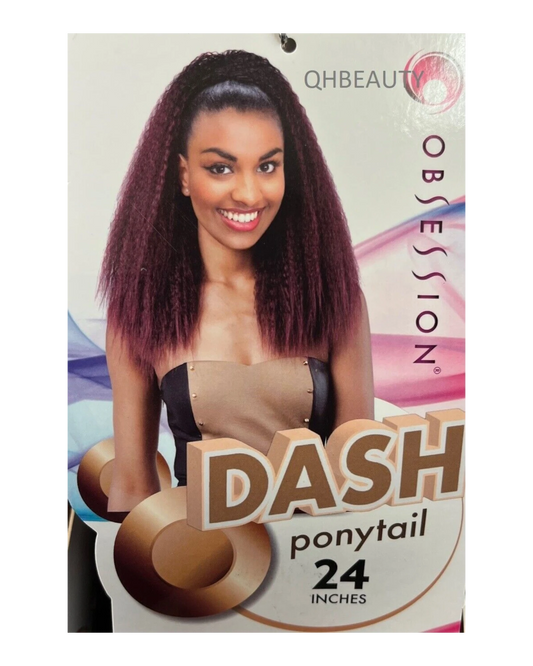 OBSESSION SYNTHETIC DRAWSTRING LONG CURLY WAVY  HAIR PONYTAIL - DASH 24"