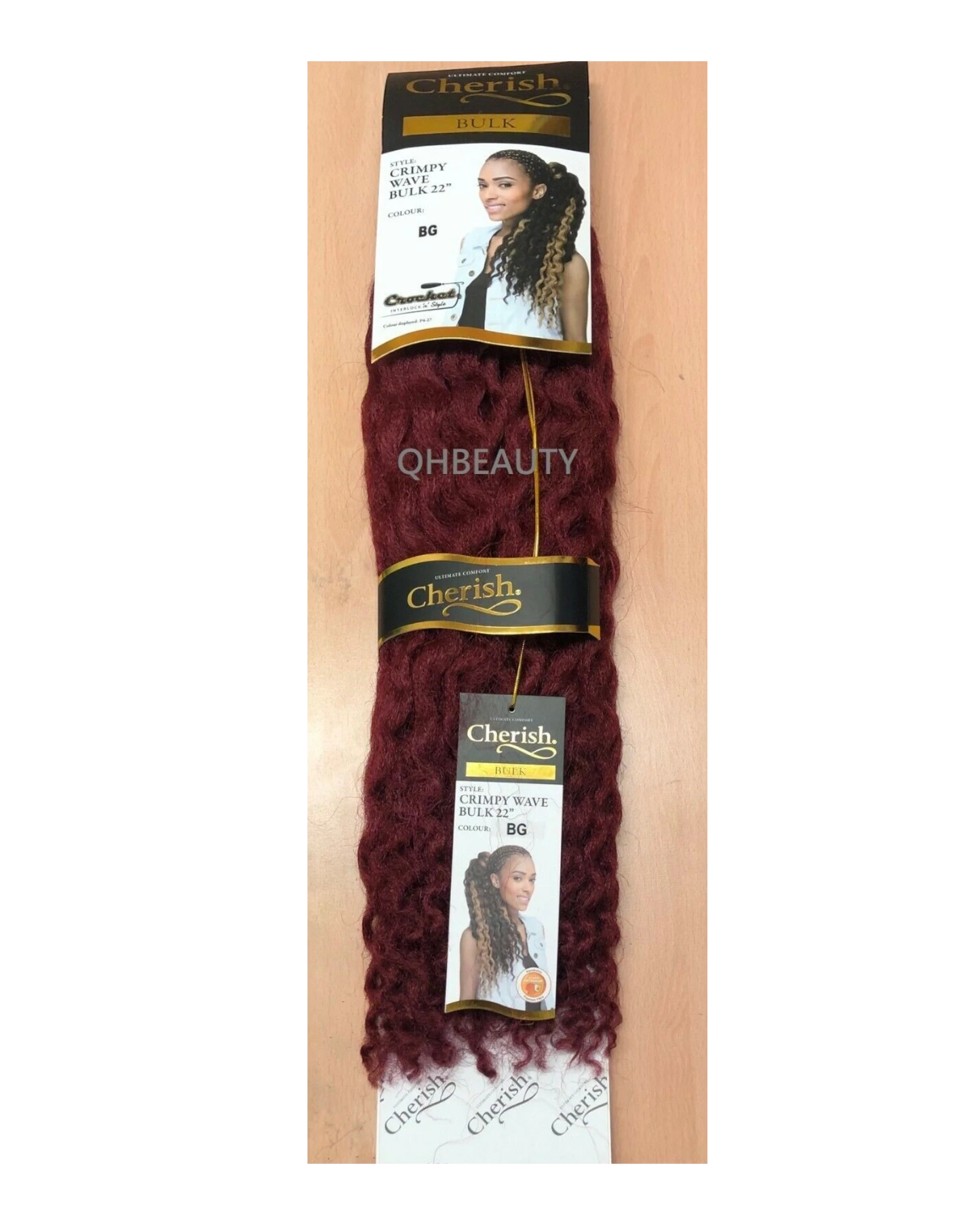 CHERISH SYNTHETIC CROCHET AFRO BULK HAIR EXTENSION BRAIDS - CRIMPY WAVE 22 INCH