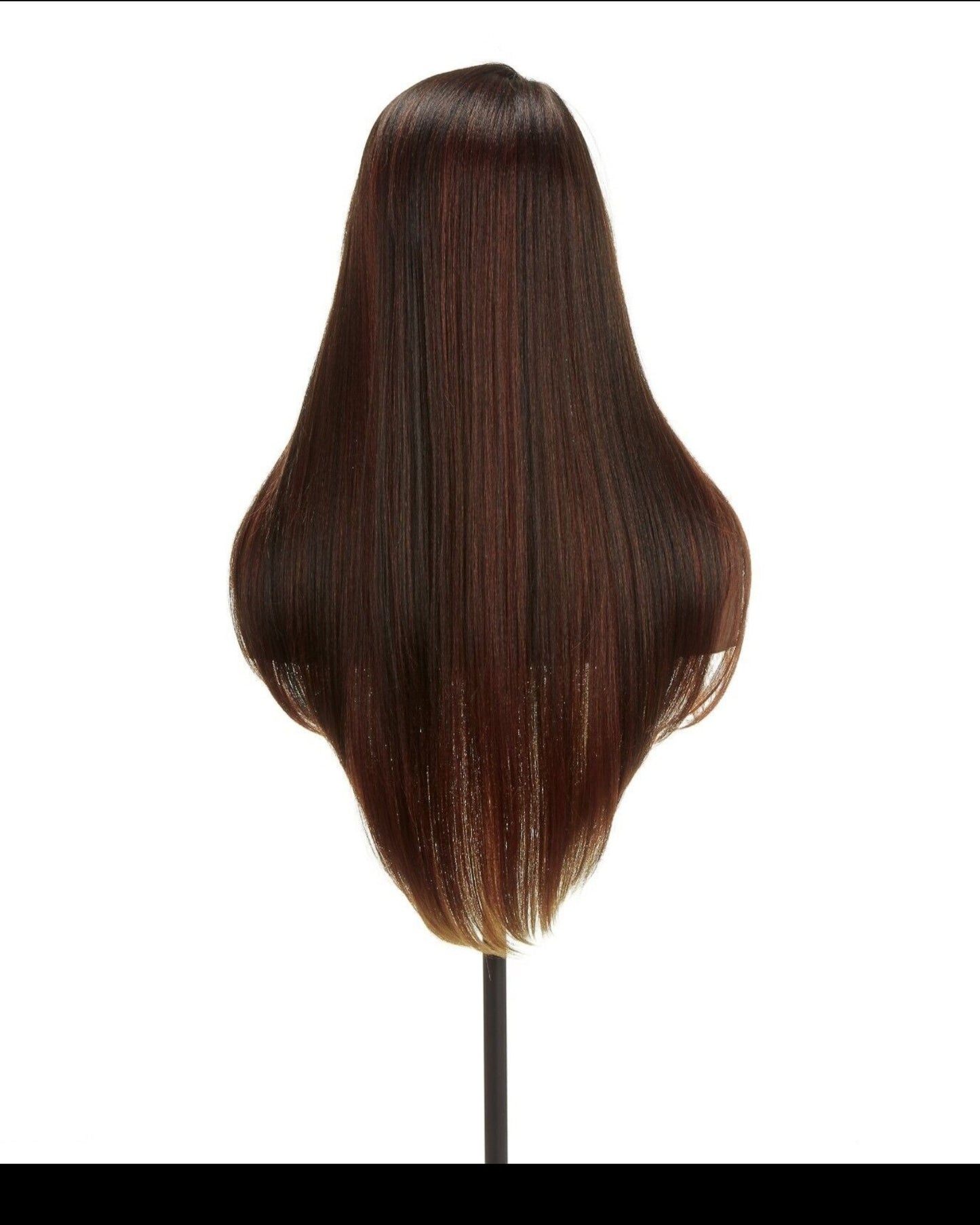Impression Synthetic Invisible Part Long Straight Lace Front Hair Wig - Destiny