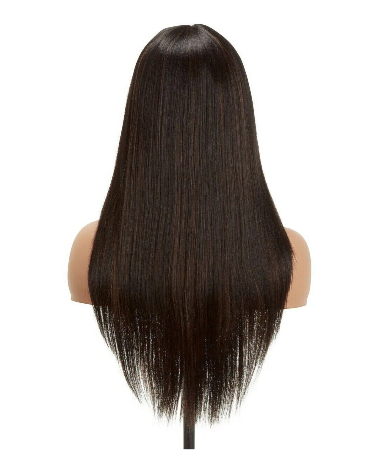 Impression Synthetic Hand Made Long Straight Bangs Hair Wig  Alexandra