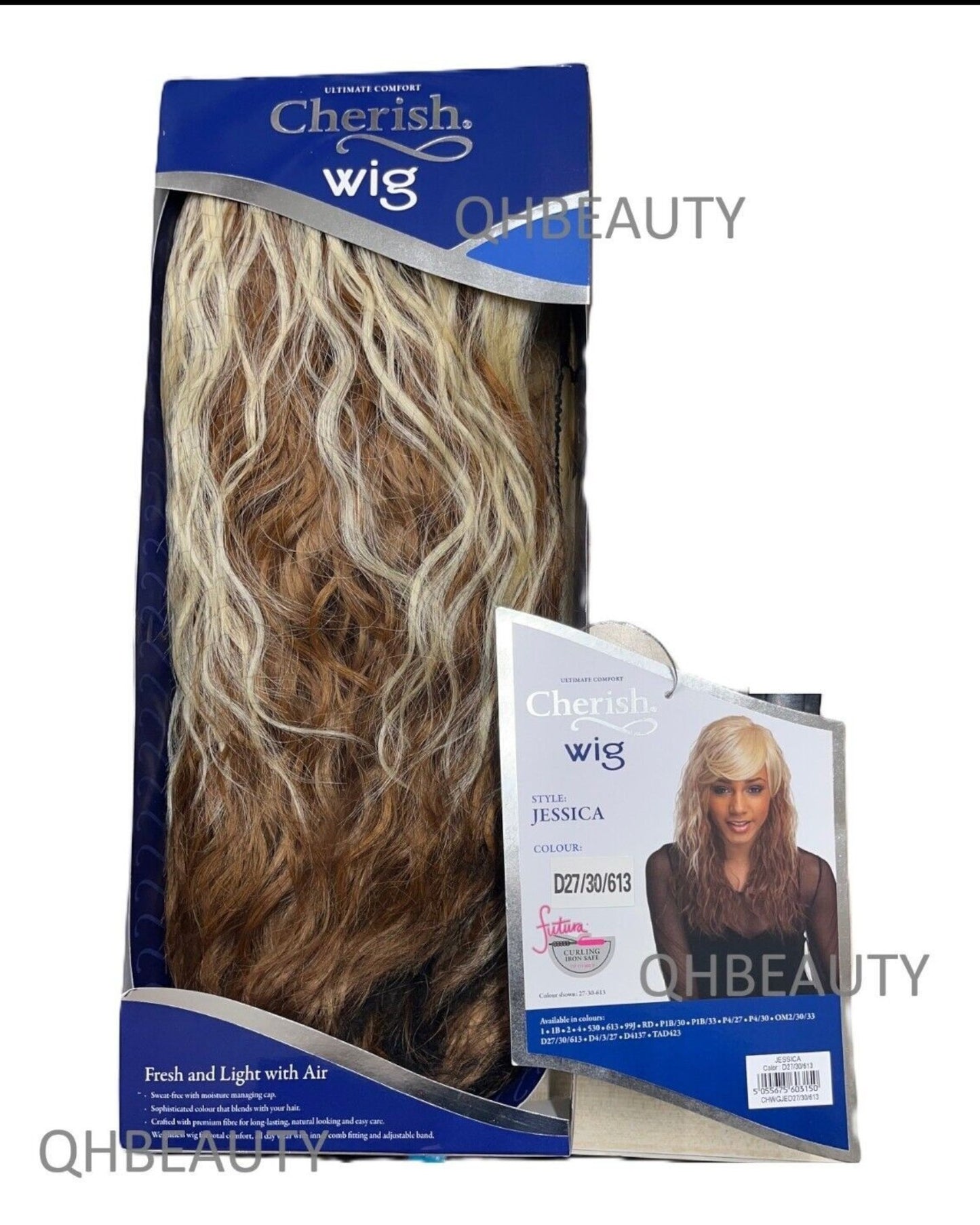 Cherish Synthetic Natural Look Long Wavy Curly Hair Wig - Jessica