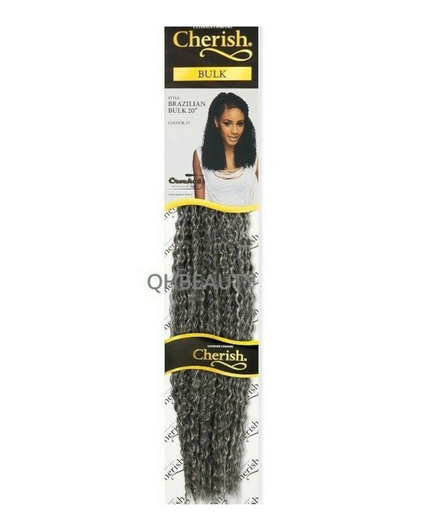 Cherish Synthetic Crochet Braid Curly Hair Extension Style - Brazilian Bulk 20"