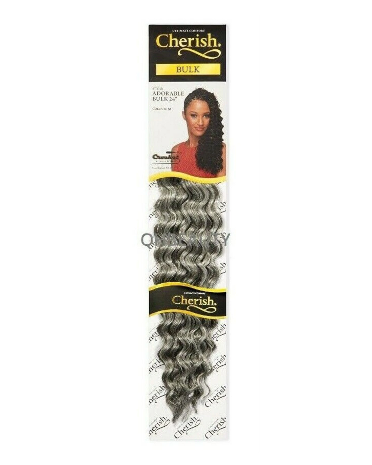 CHERISH SYNTHETIC LONG CURLY HAIR EXTENSION CROCHET BRAIDS - ADORABLE 24 inch7.99