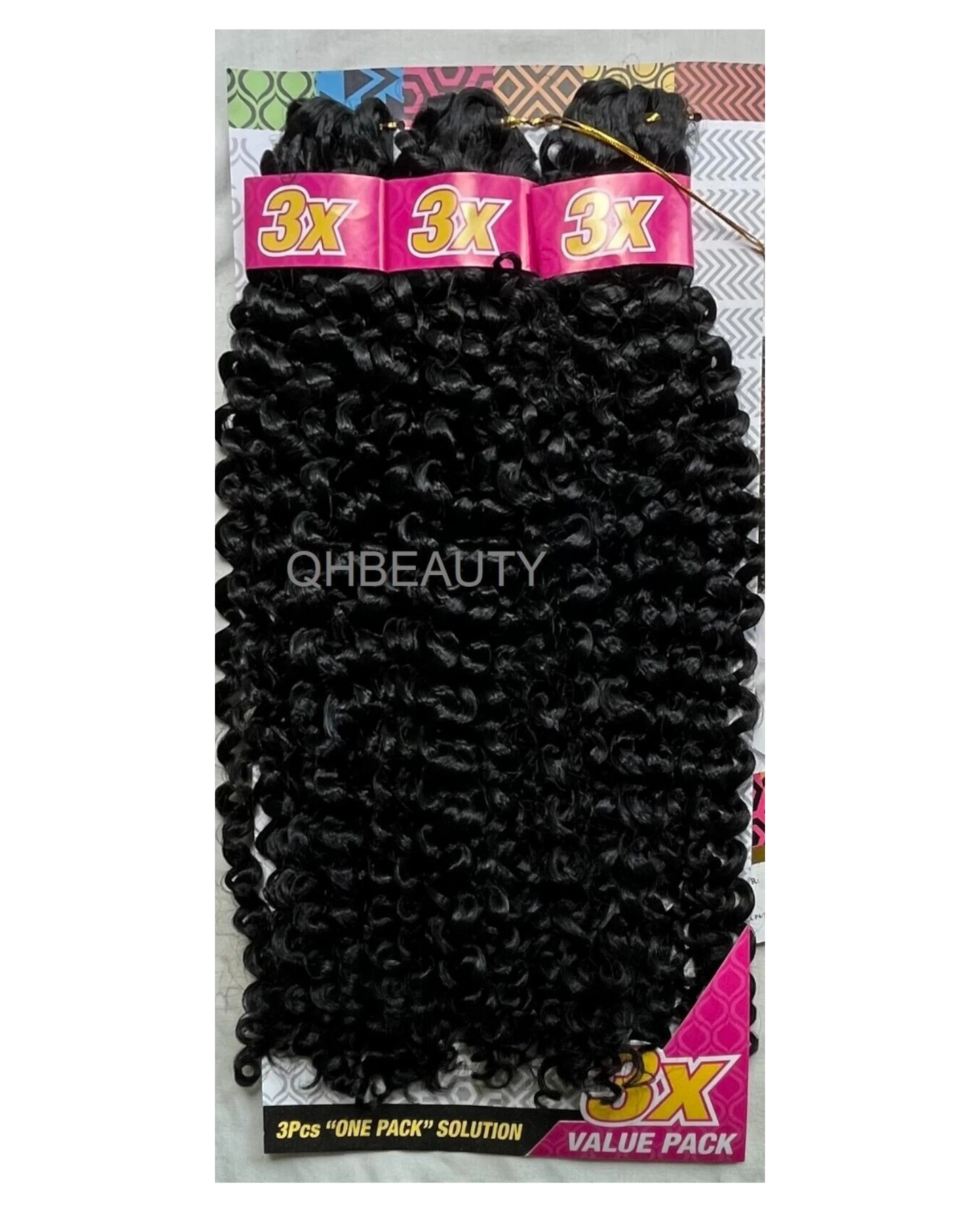 CHERISH SYNTHETIC CROCHET BRAID HAIR EXTENSION - 3 X WATER WAVE 14'' and 18''