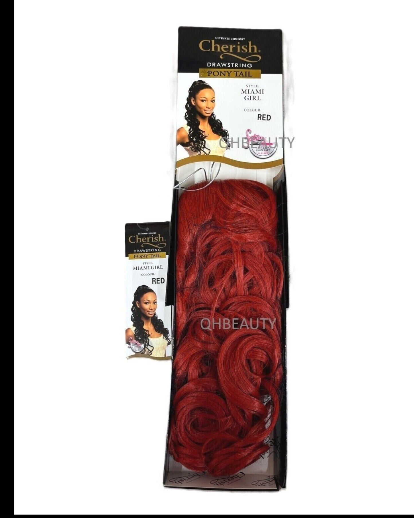 Cherish Synthetic Long Curly Drawstring Natural Hair Ponytail - Miami Girl