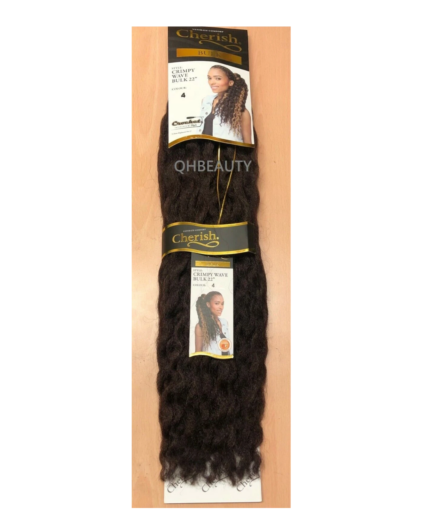 CHERISH SYNTHETIC CROCHET AFRO BULK HAIR EXTENSION BRAIDS - CRIMPY WAVE 22 INCH