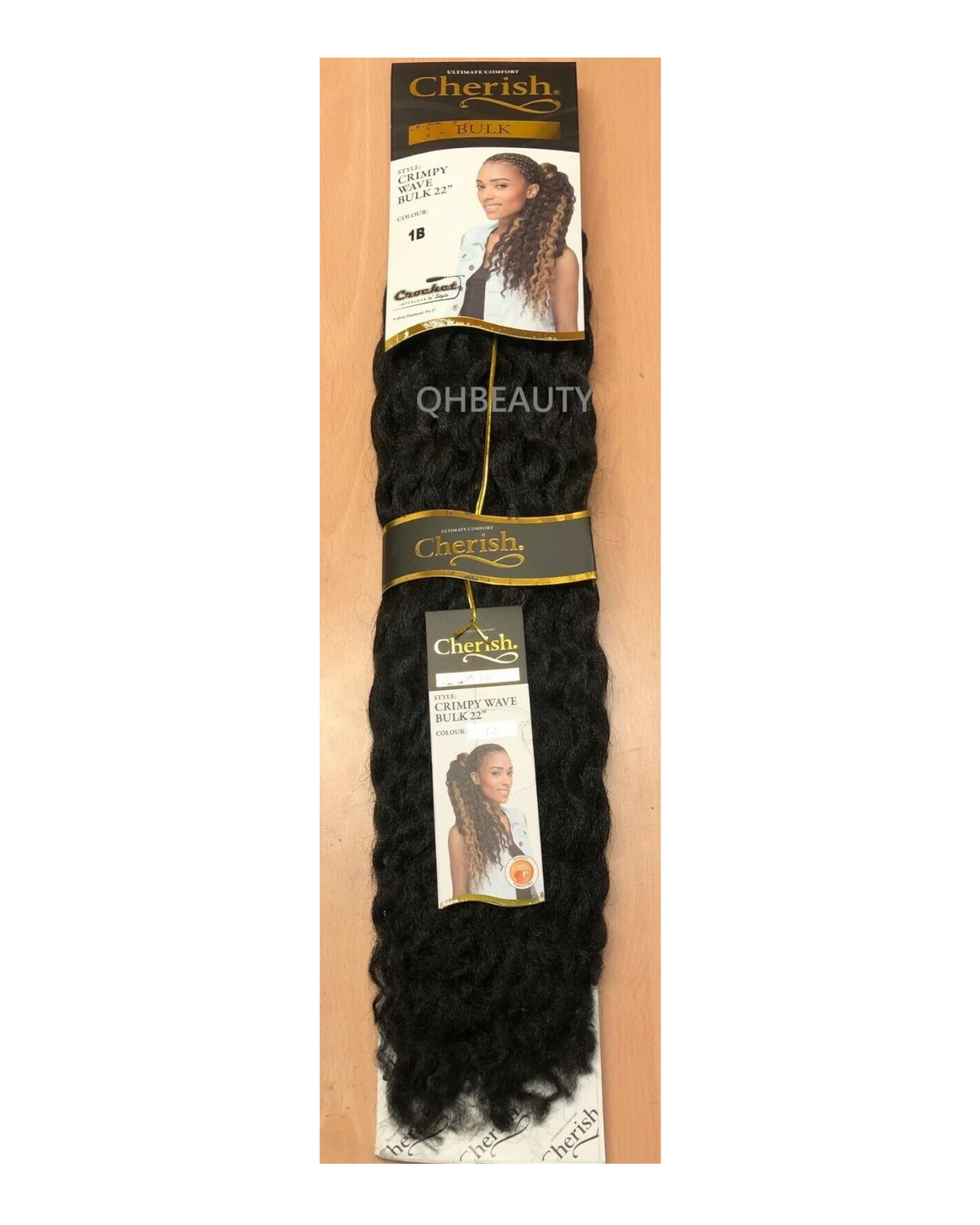 CHERISH SYNTHETIC CROCHET AFRO BULK HAIR EXTENSION BRAIDS - CRIMPY WAVE 22 INCH