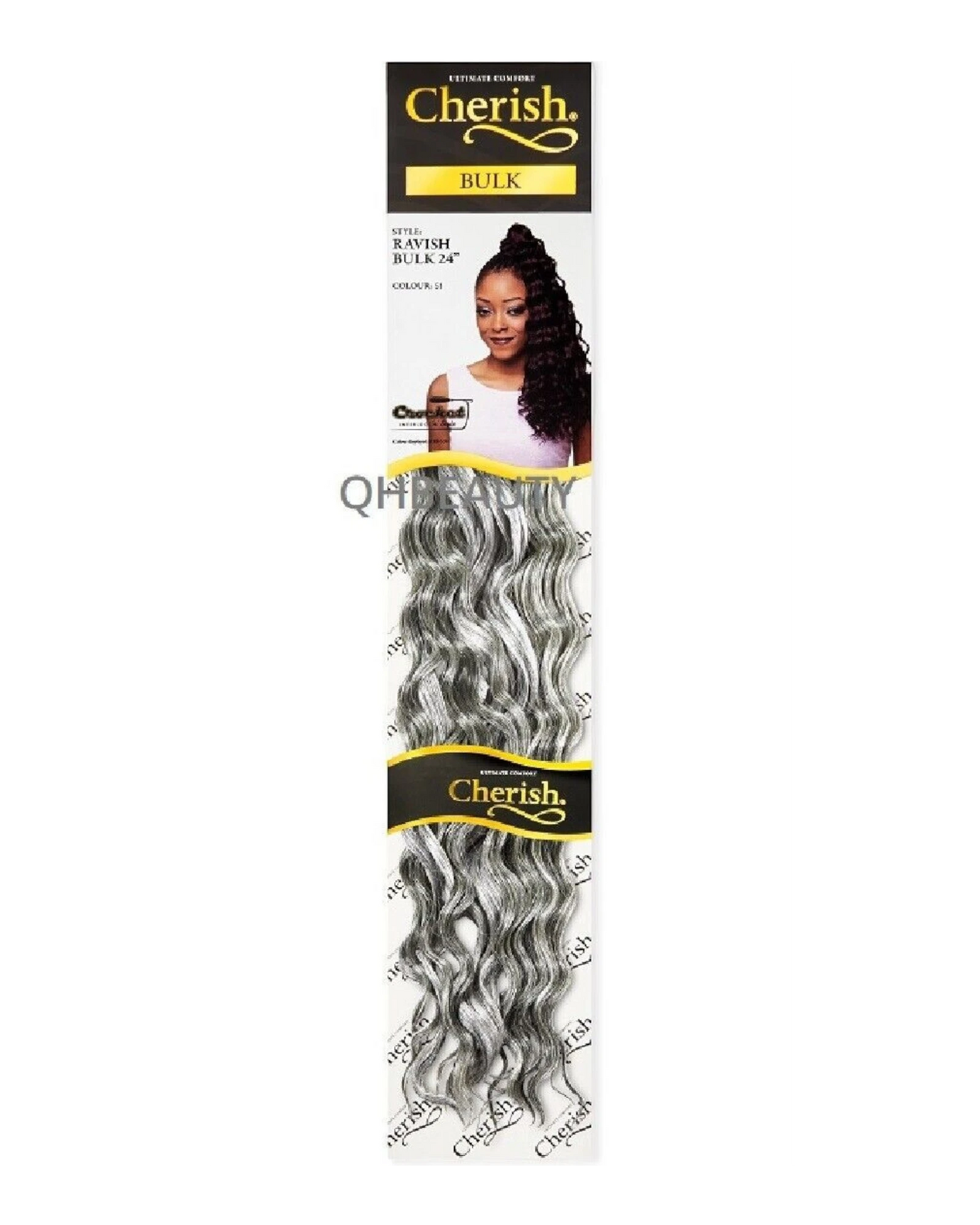 CHERISH SYNTHETIC CROCHET LONG CURLY HAIR EXTENSION BRAIDS - RAVISH 24 inch